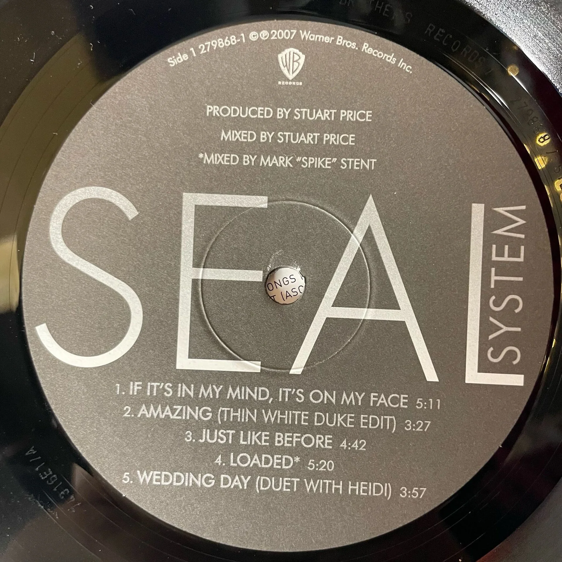 Винтажная виниловая пластинка LP Seal System (USA 2007) - миниатюра 4