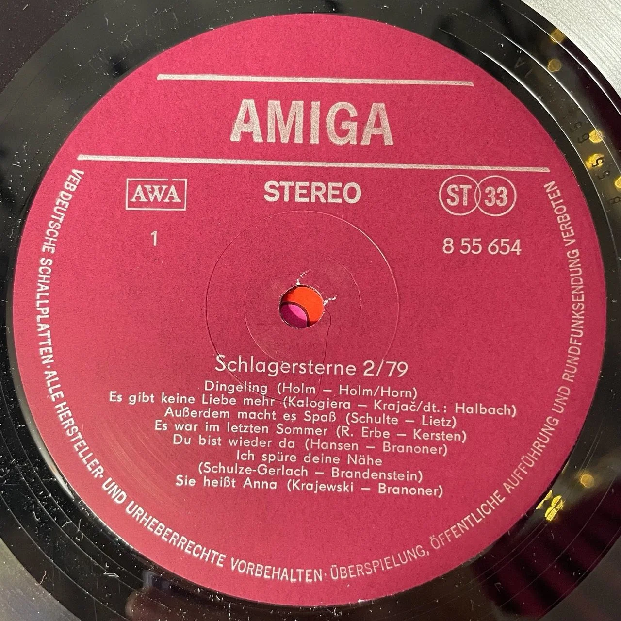 Винтажная виниловая пластинка LP Schlagersterne 2/79 (ГДР 1979) - миниатюра 4