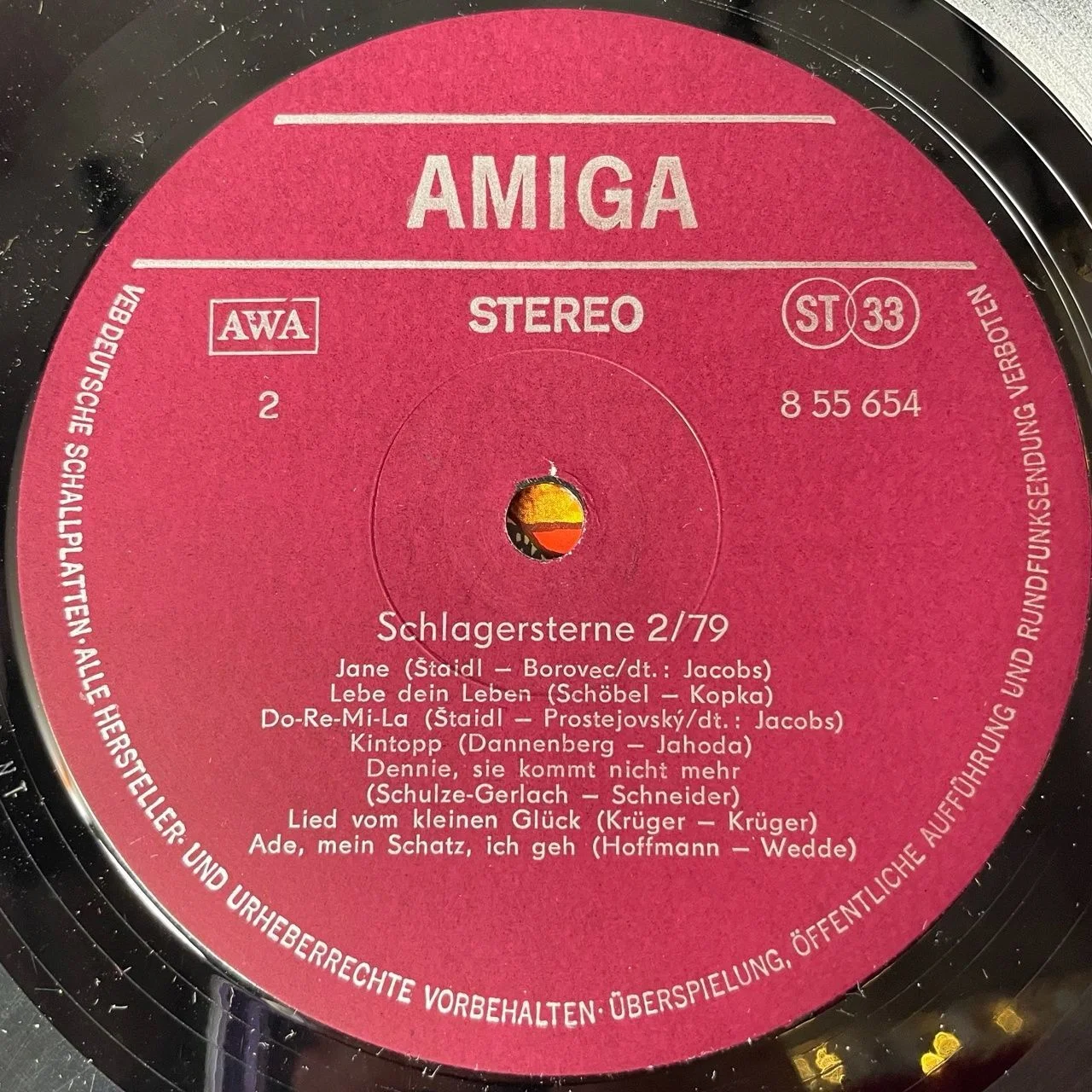 Винтажная виниловая пластинка LP Schlagersterne 2/79 (ГДР 1979) - миниатюра 5