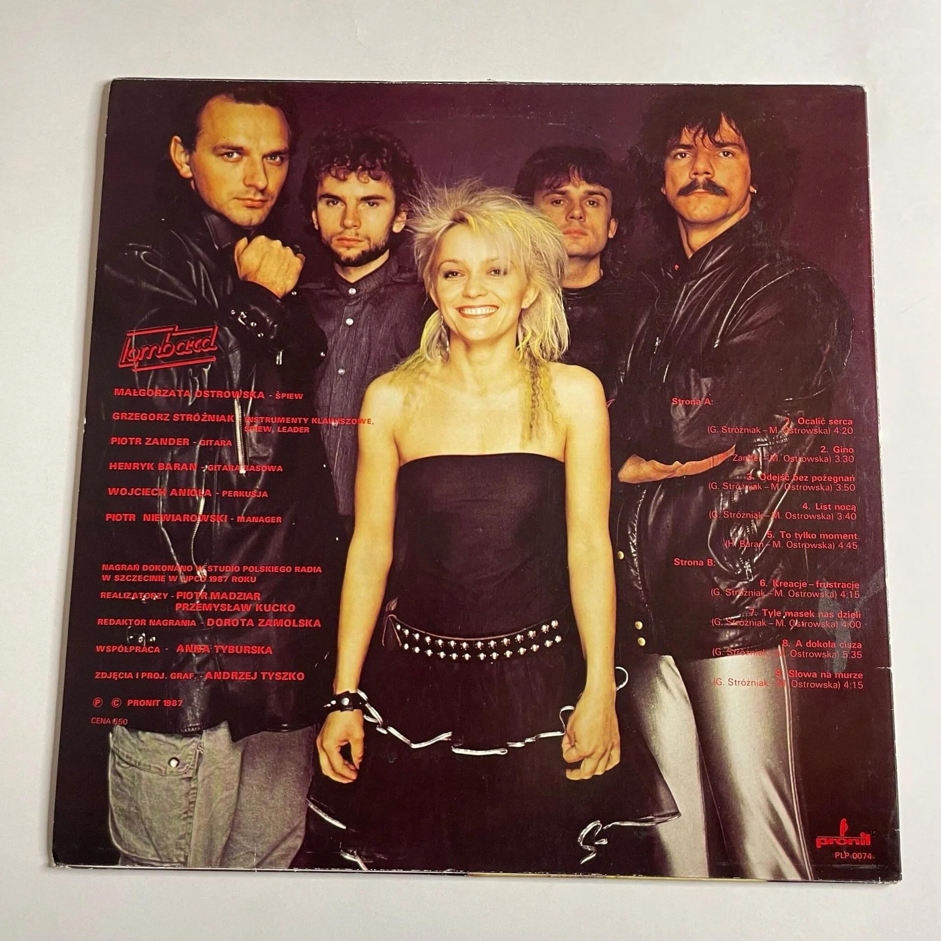 Винтажная виниловая пластинка LP Lombard Kreacje (Польша 1987) - миниатюра 2