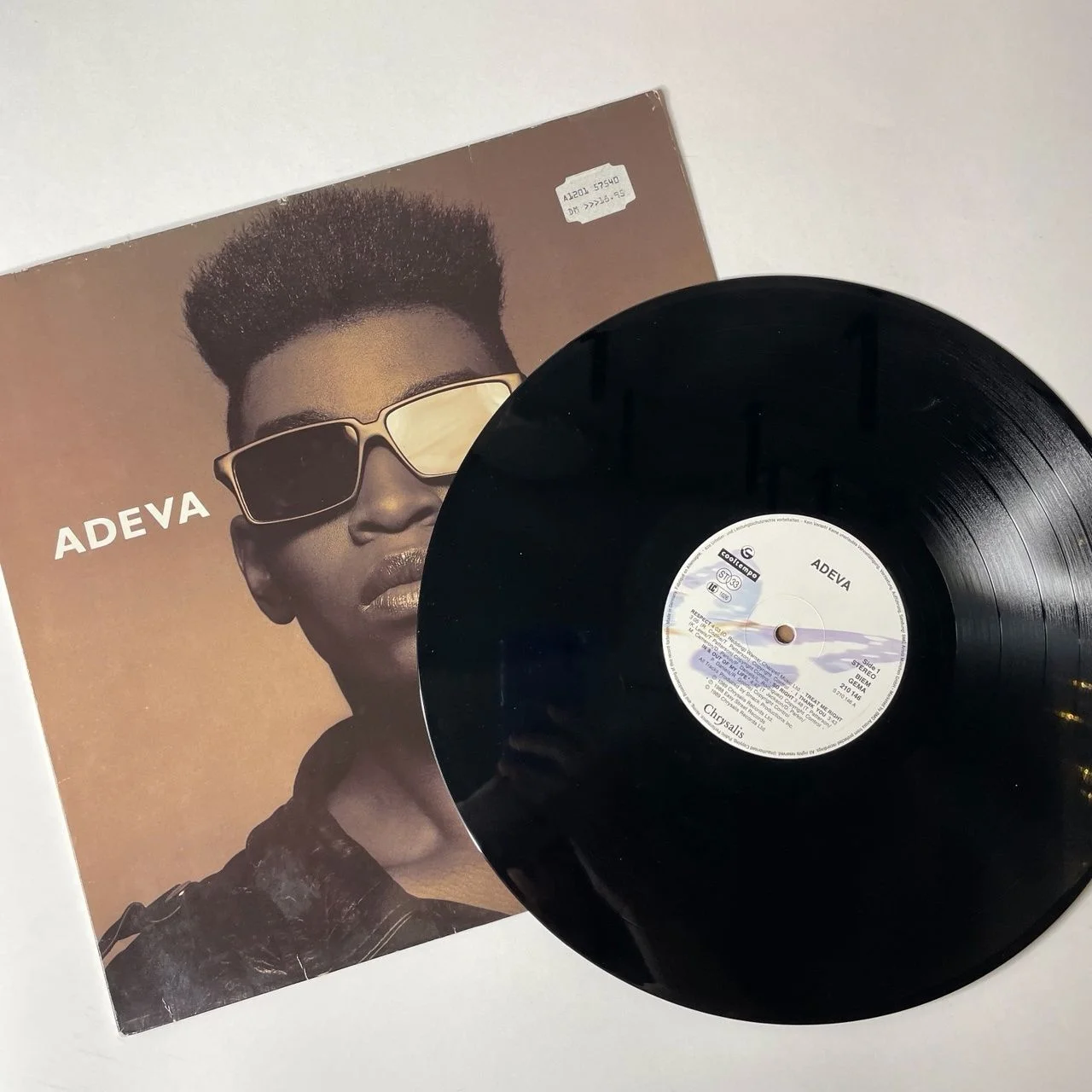 Винтажная виниловая пластинка LP Adeva (Germany 1989) Respect - миниатюра 3