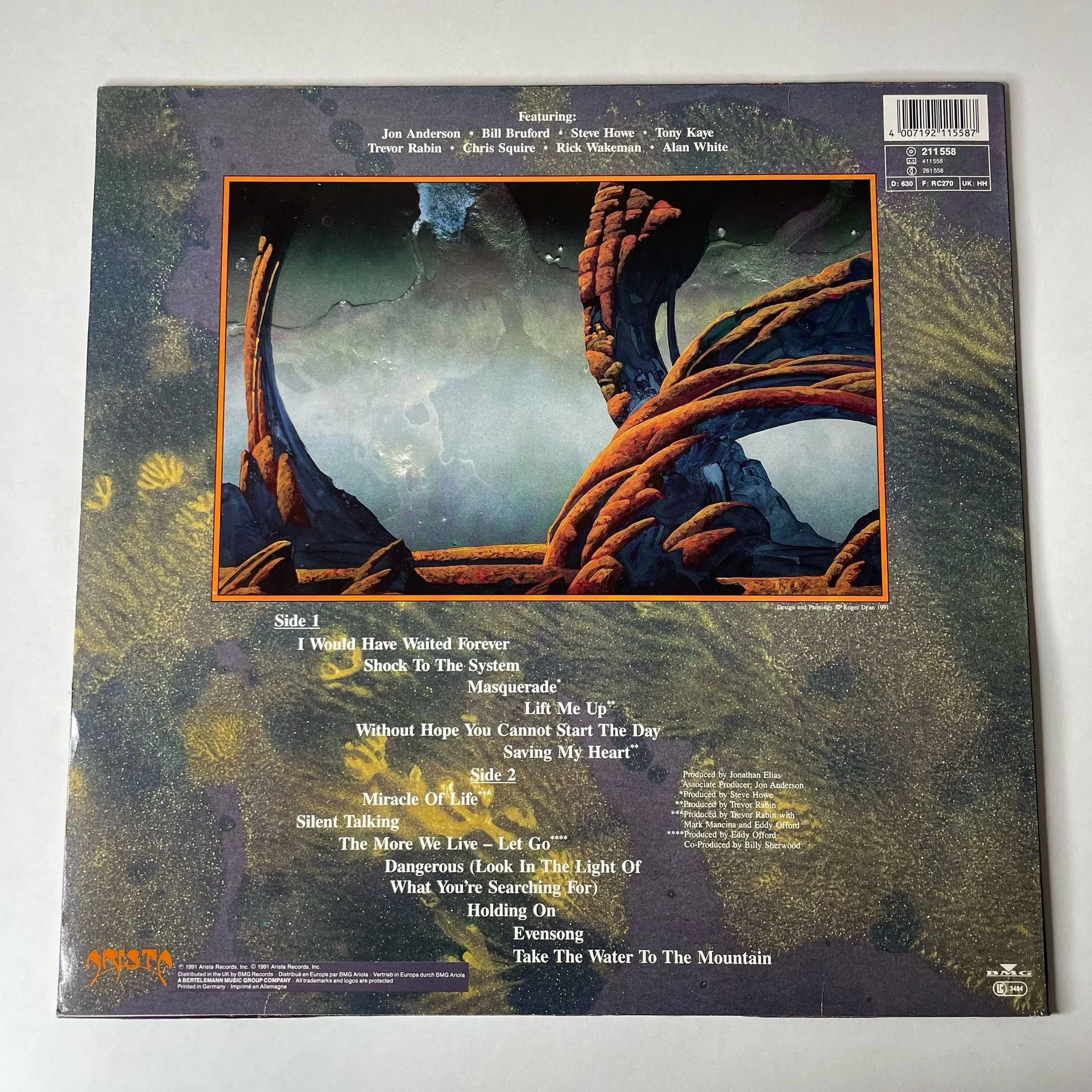 Винтажная виниловая пластинка LP Yes Union (Германия 1991) - миниатюра 2