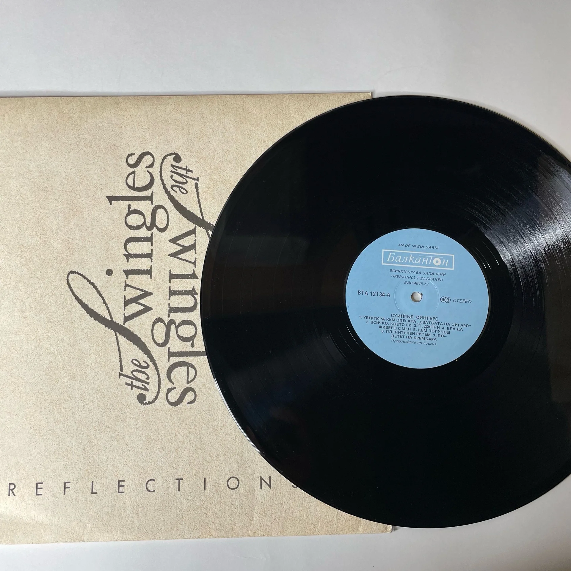 Винтажная виниловая пластинка The Swingles Reflections (Болгария 1988) - миниатюра 3