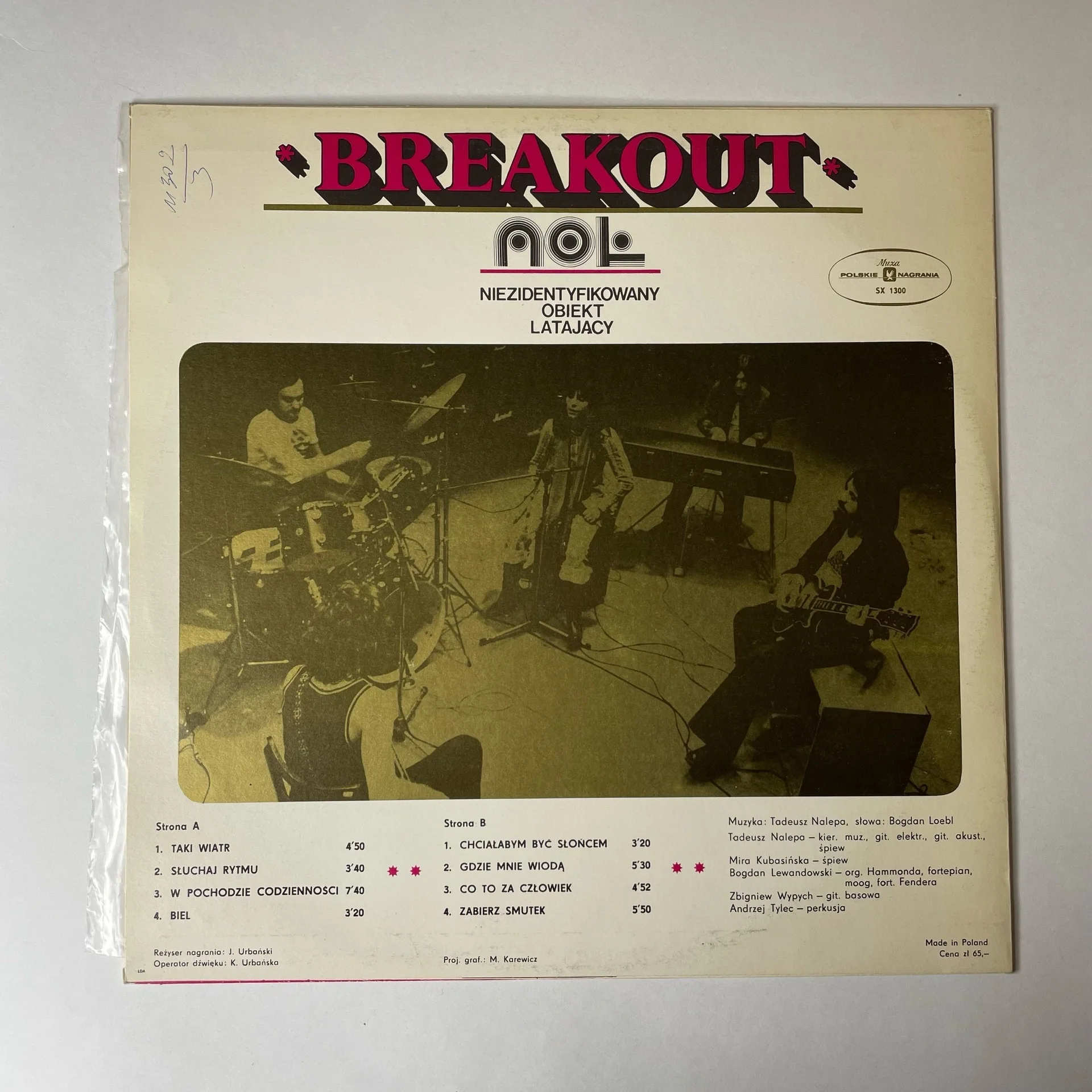 Винтажная виниловая пластинка LP Breakout NOL (Польша 1976) - миниатюра 2