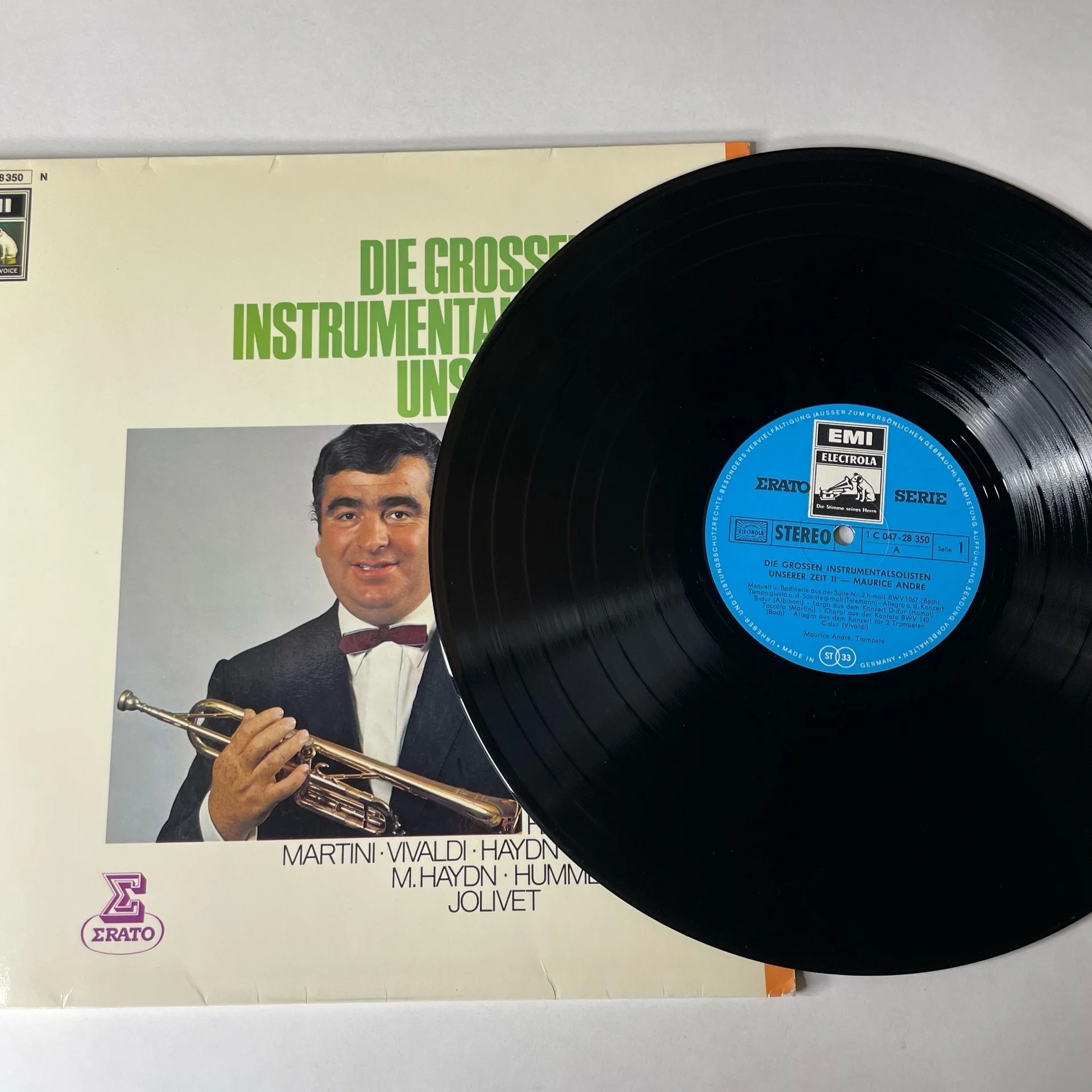 Винтажная виниловая пластинка LP Maurice Andre (Германия 1974) - миниатюра 4
