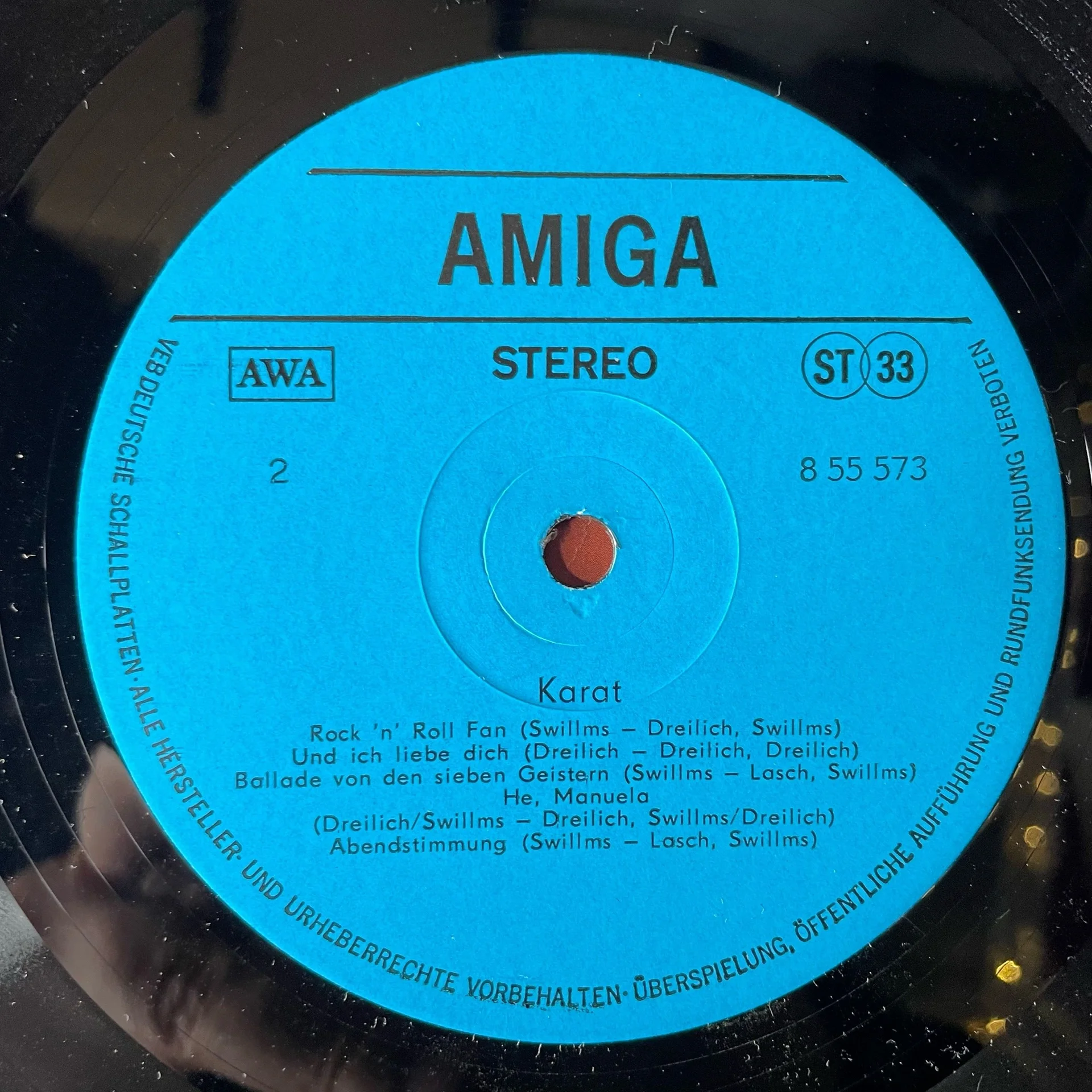 Винтажная виниловая пластинка LP Karat Карат (ГДР 1978) - миниатюра 5