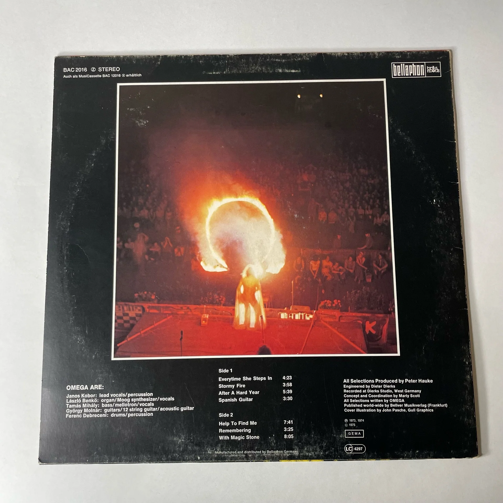 Винтажная виниловая пластинка LP Omega (Германия 1975) - миниатюра 2