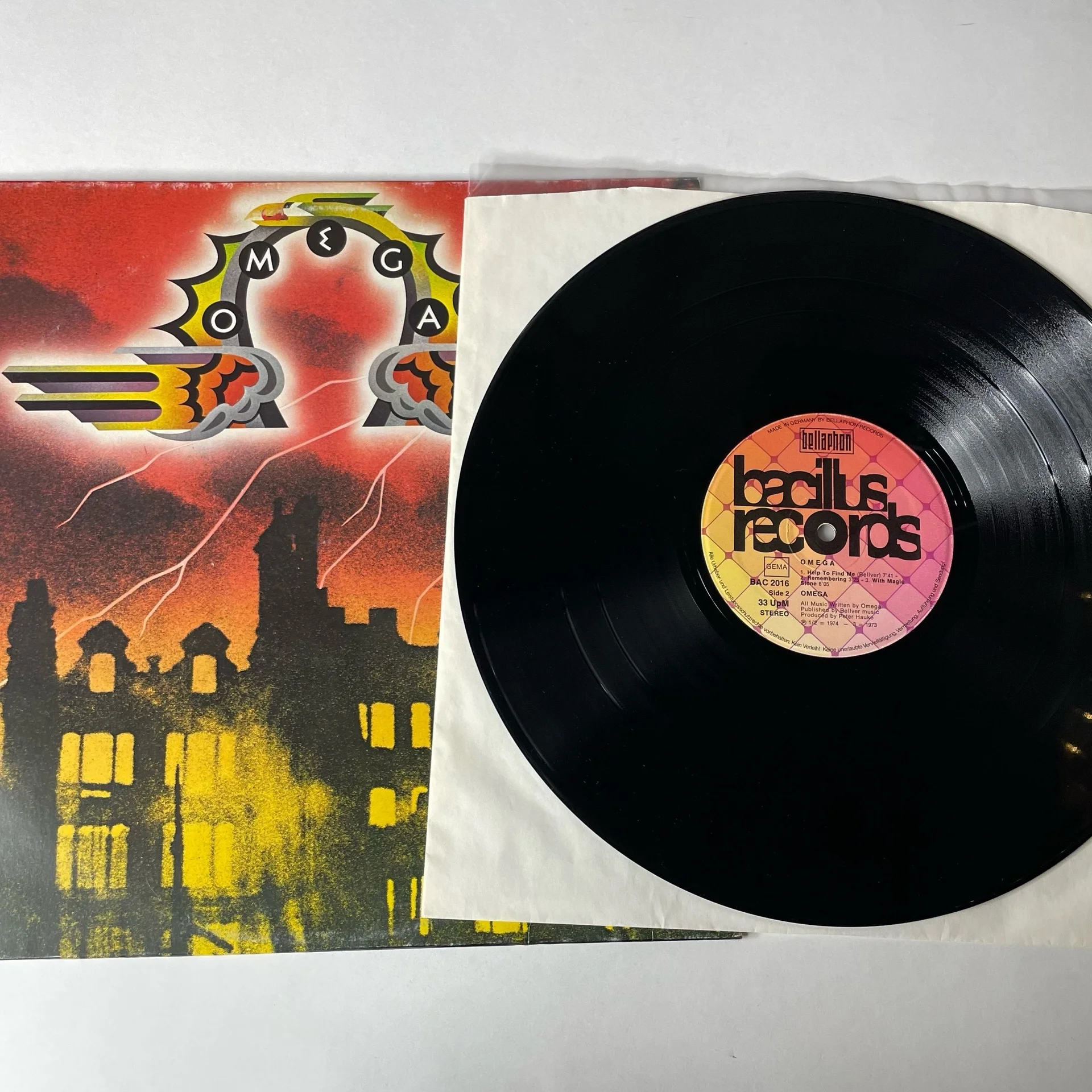 Винтажная виниловая пластинка LP Omega (Германия 1975) - миниатюра 3