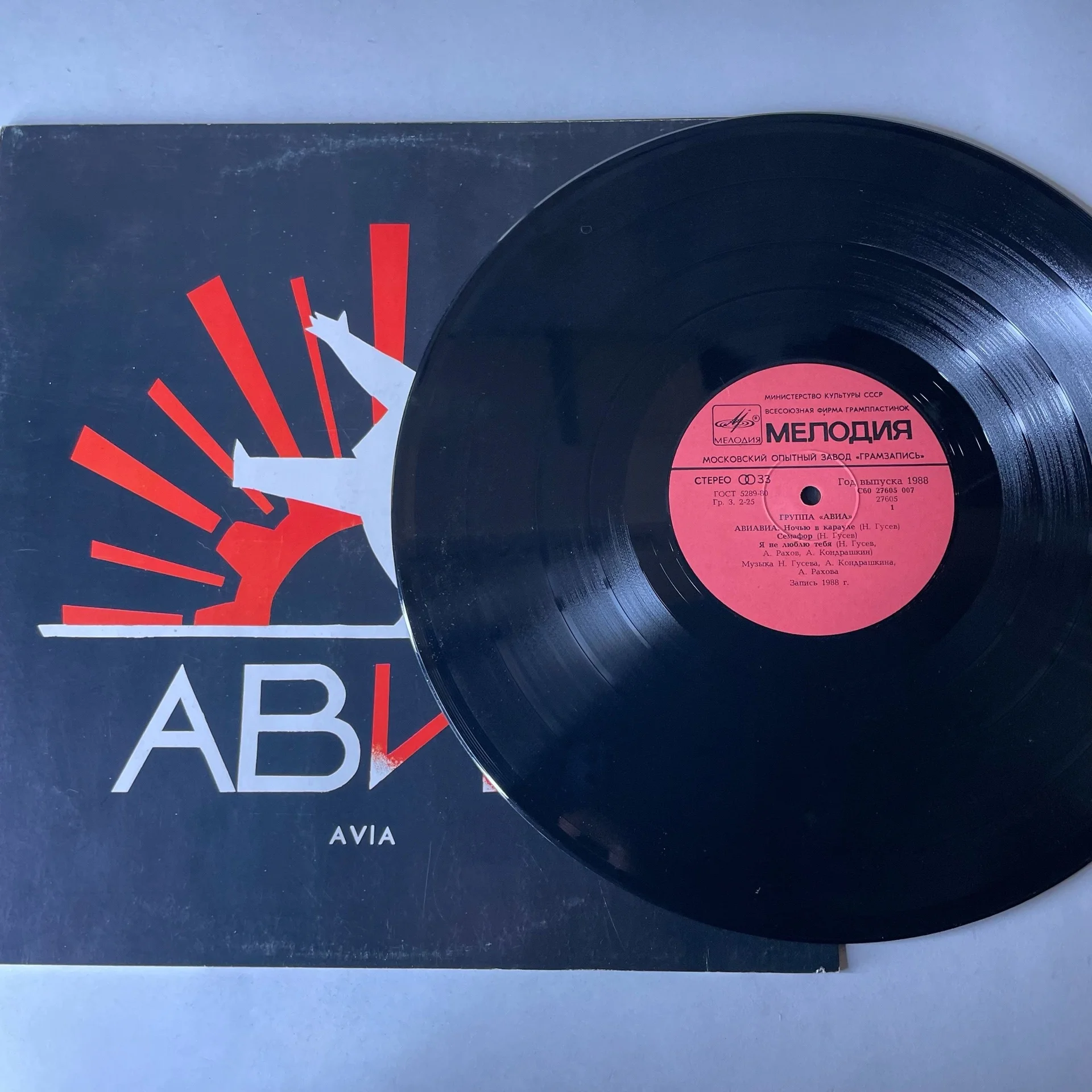 Винтажная виниловая пластинка LP АВИА Всемъ (СССР 1988) - миниатюра 3