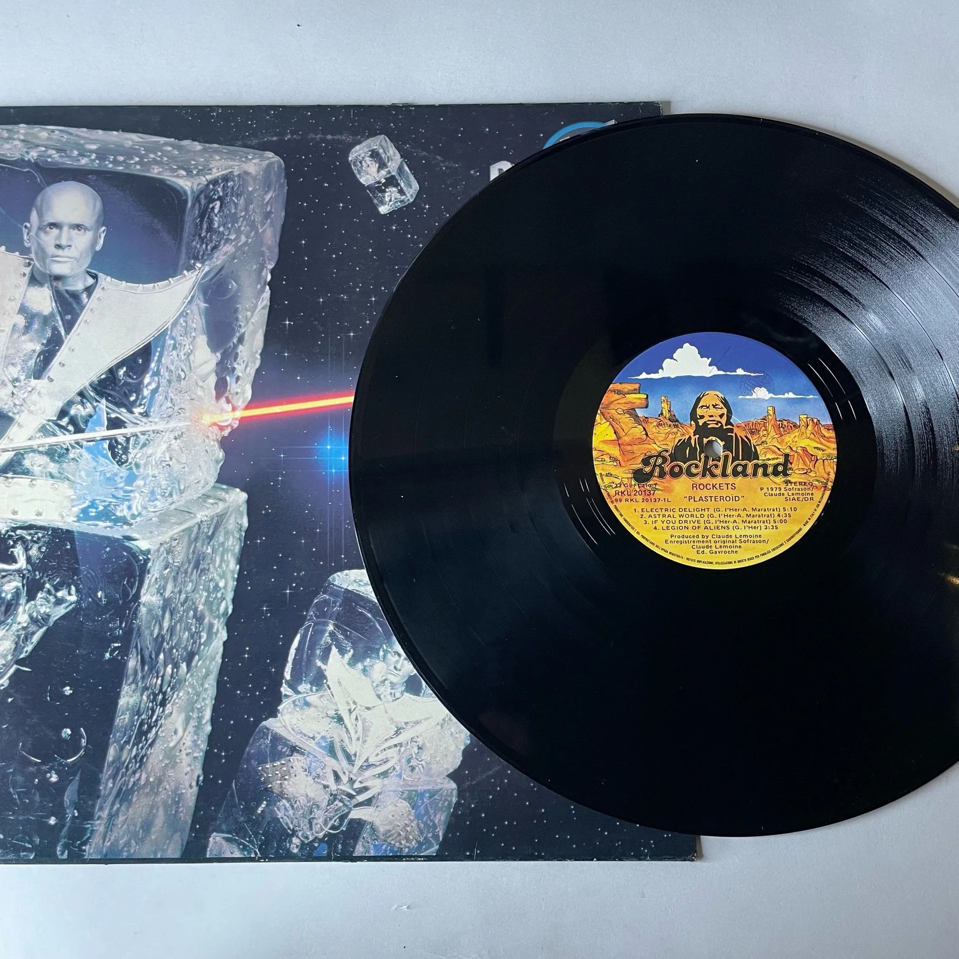Винтажная виниловая пластинка LP Rockets Plasteroid (Италия 1979) - миниатюра 3