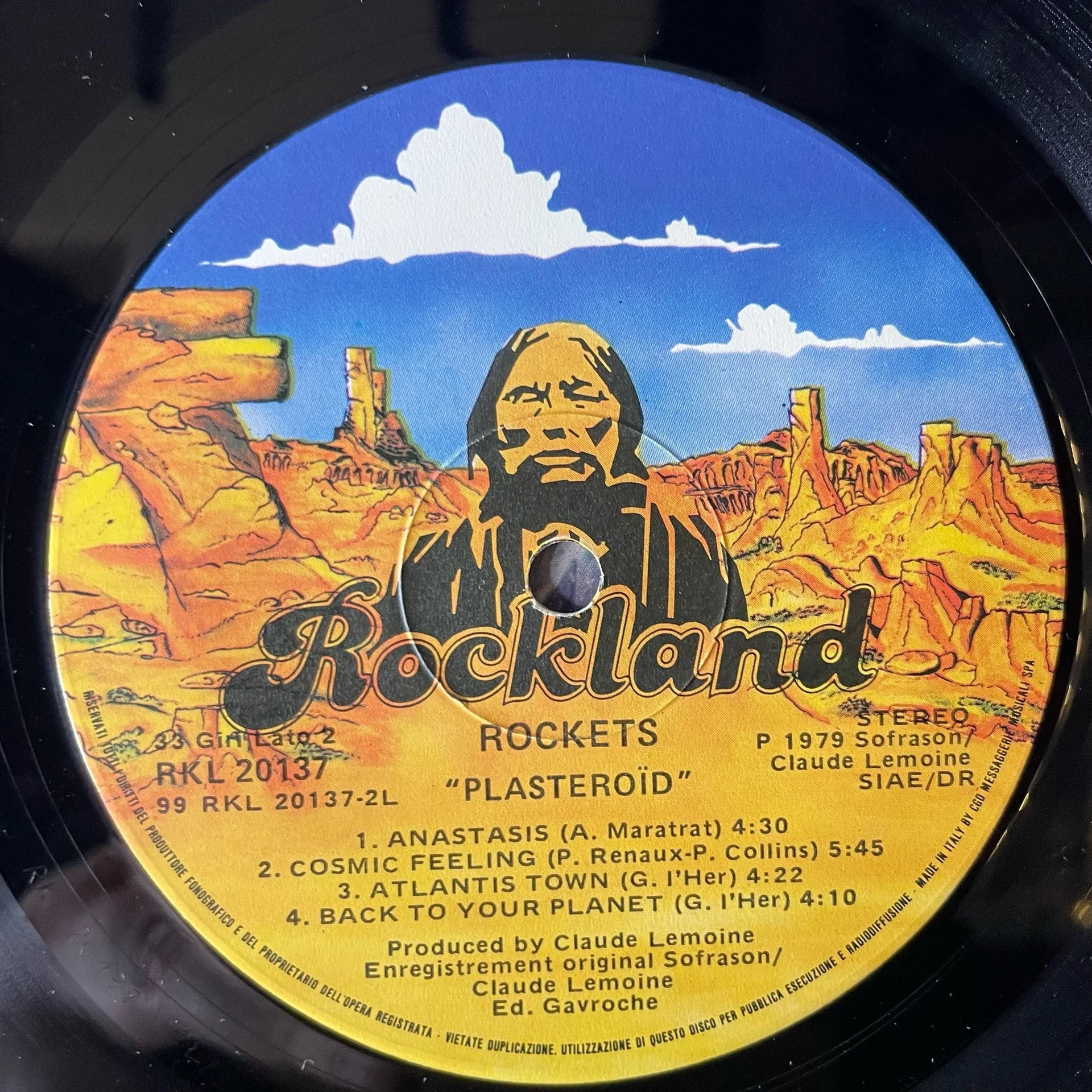 Винтажная виниловая пластинка LP Rockets Plasteroid (Италия 1979) - миниатюра 5