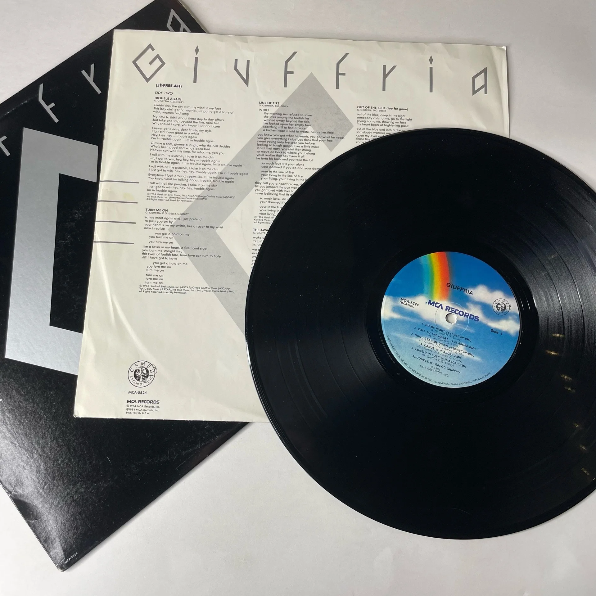 Винтажная виниловая пластинка LP Giuffria (США 1984) - миниатюра 3