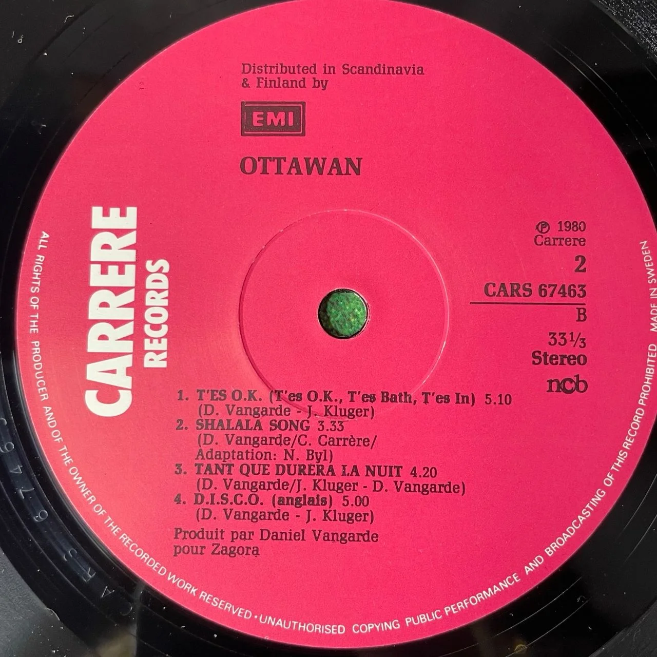 Винтажная виниловая пластинка LP Ottawan D.I.S.C.O. (Швеция 1980) - миниатюра 5