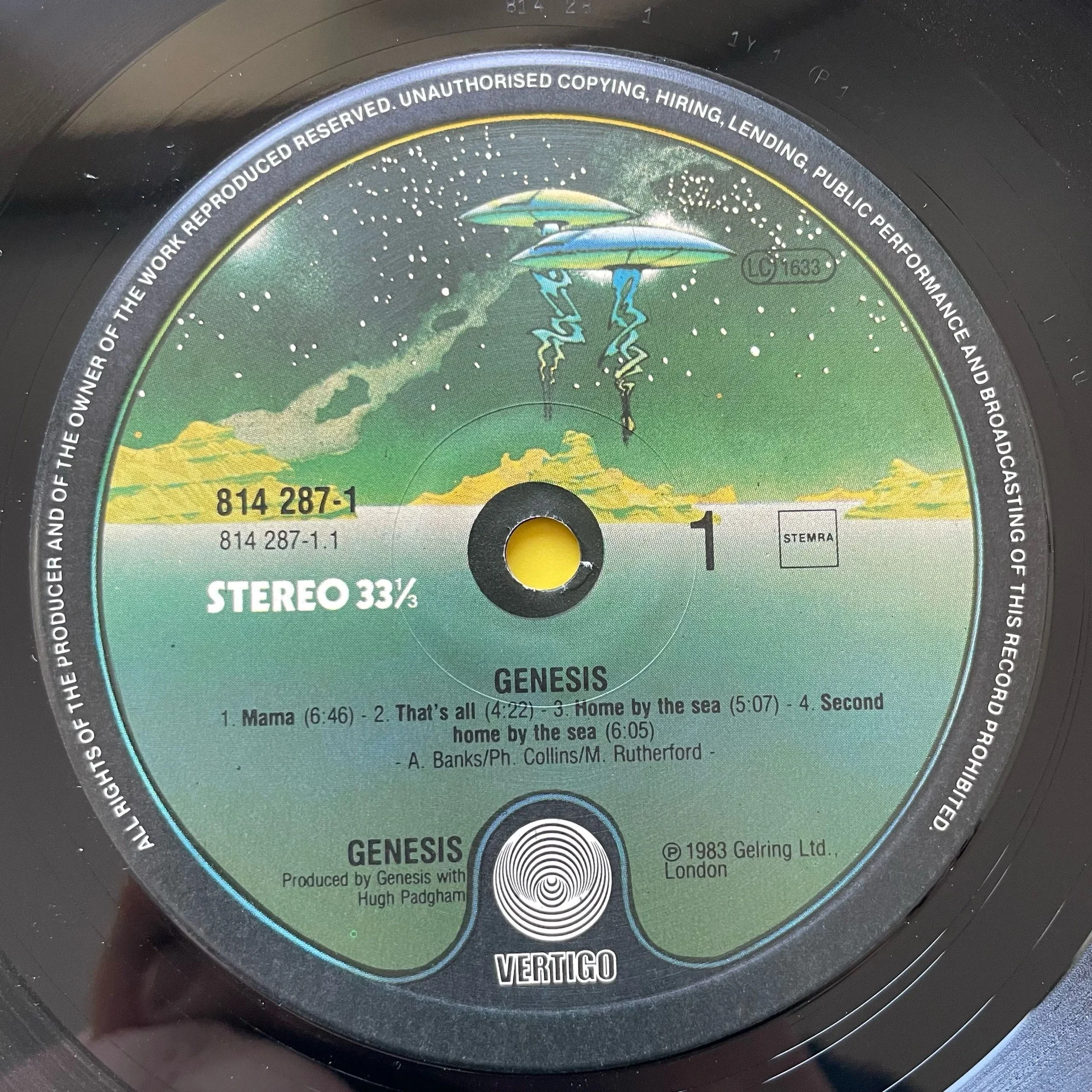 Винтажная виниловая пластинка LP Genesis Mama (Нидерланды 1983) - миниатюра 4