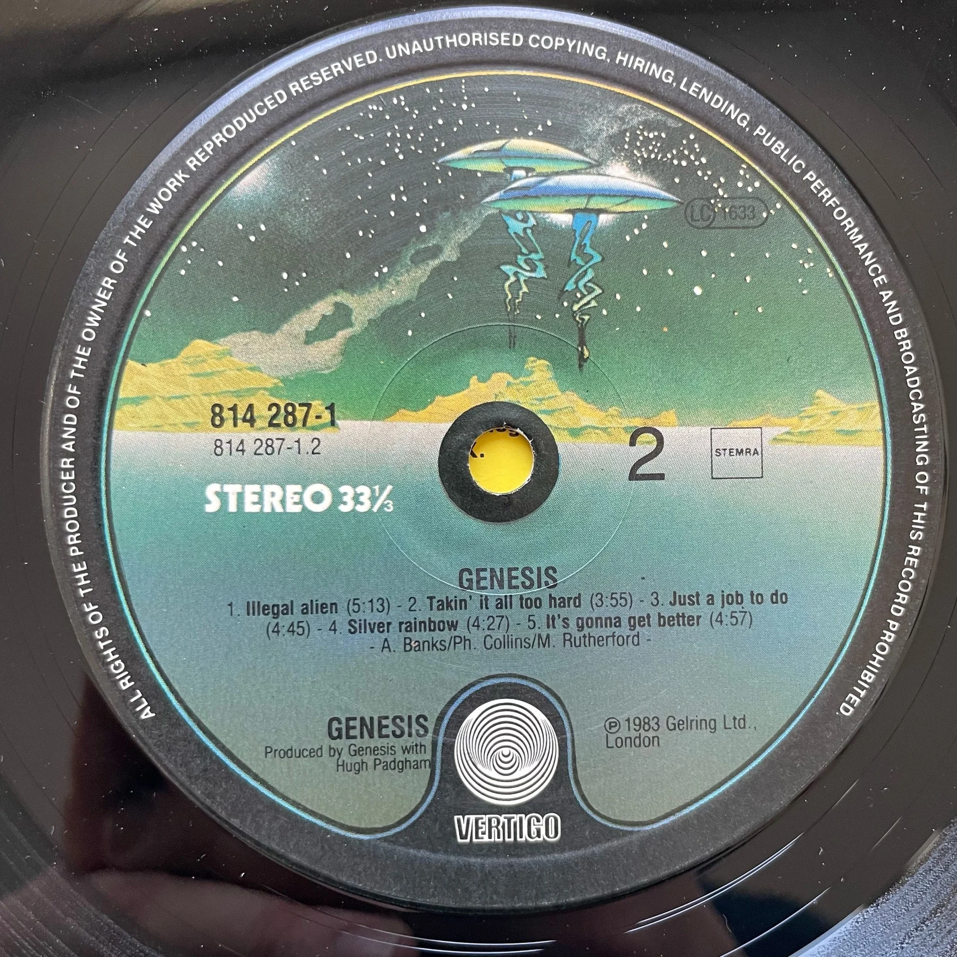 Винтажная виниловая пластинка LP Genesis Mama (Нидерланды 1983) - миниатюра 5
