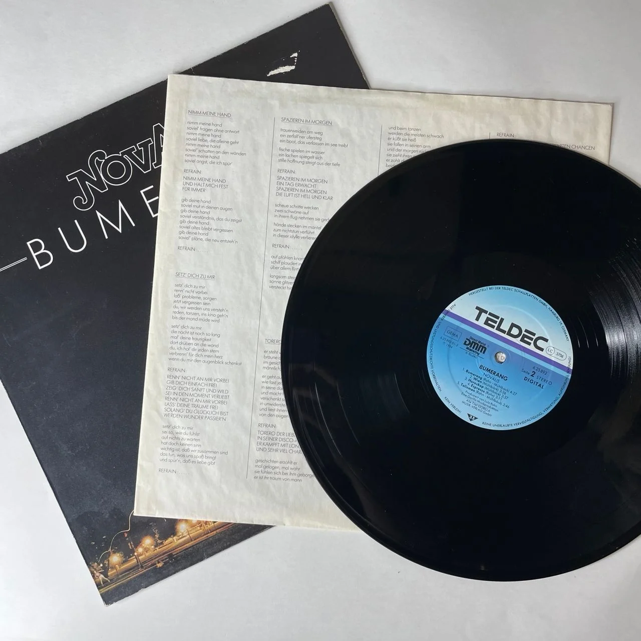 Винтажная виниловая пластинка LP Novalis Bumerang (Германия 1984) - миниатюра 3