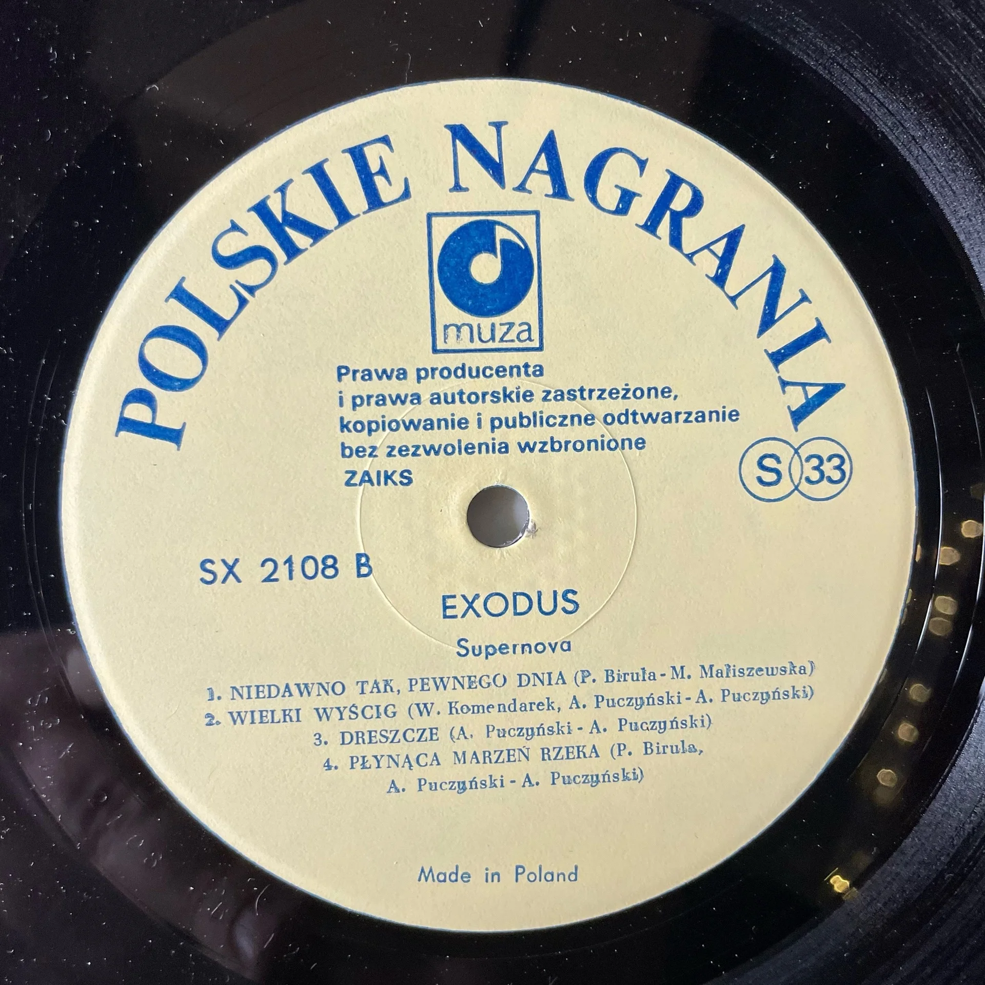 Винтажная виниловая пластинка LP Exodus Supernova (Польша 1982) - миниатюра 5