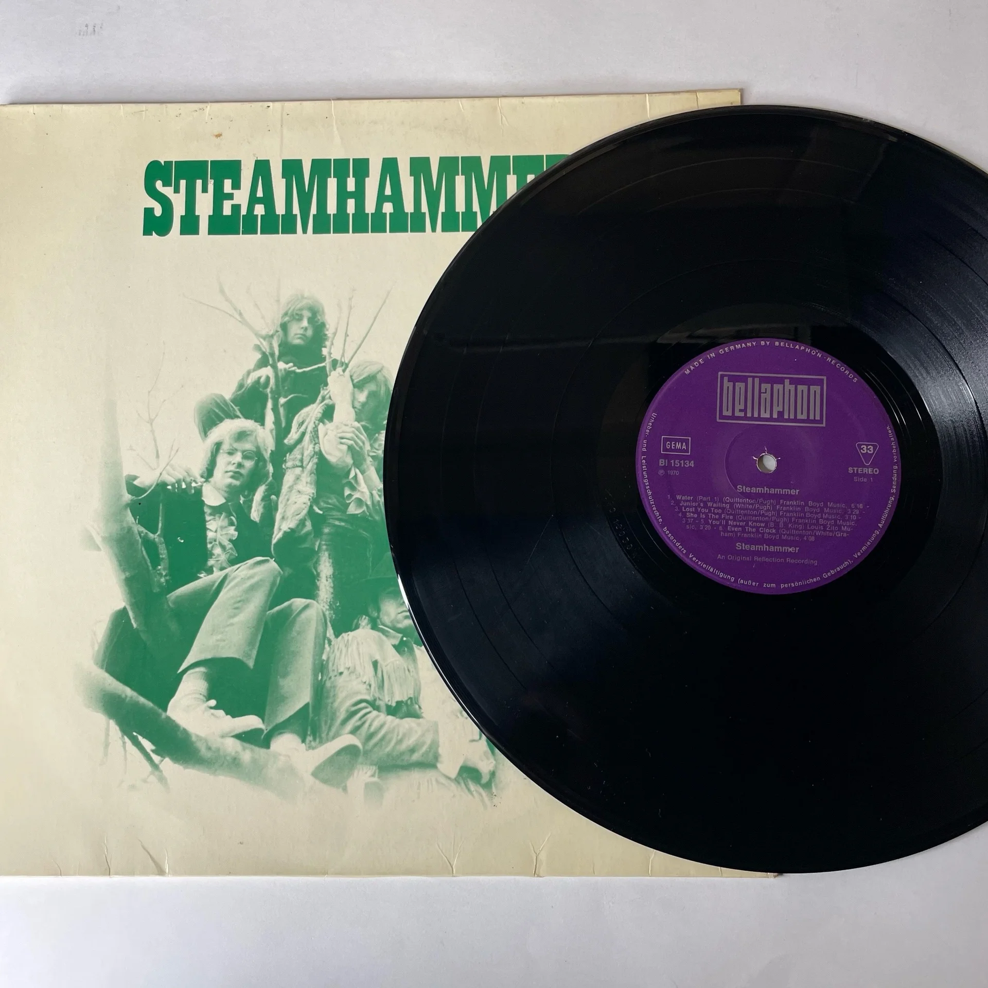 Винтажная виниловая пластинка LP Steamhammer (Германия 1970) - миниатюра 3