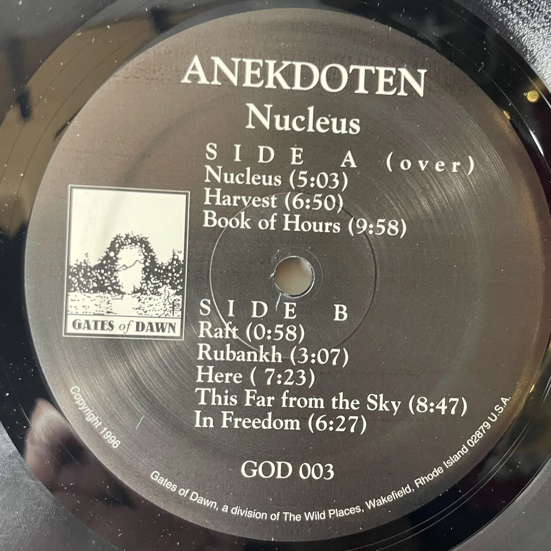 Винтажная виниловая пластинка LP Anekdoten Nucleus (США 1996) - миниатюра 6
