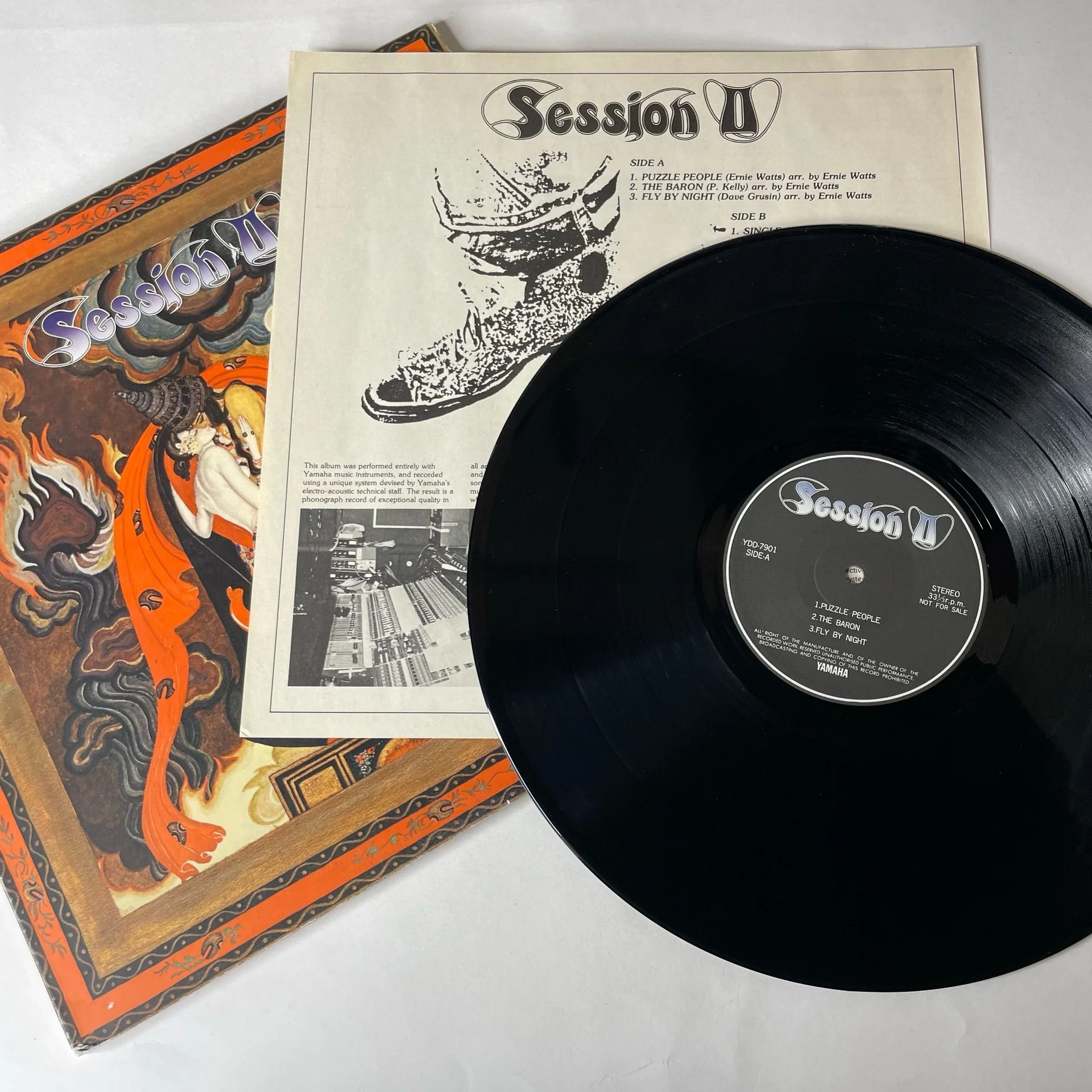 Винтажная виниловая пластинка LP Session II (Япония 1979) - миниатюра 4