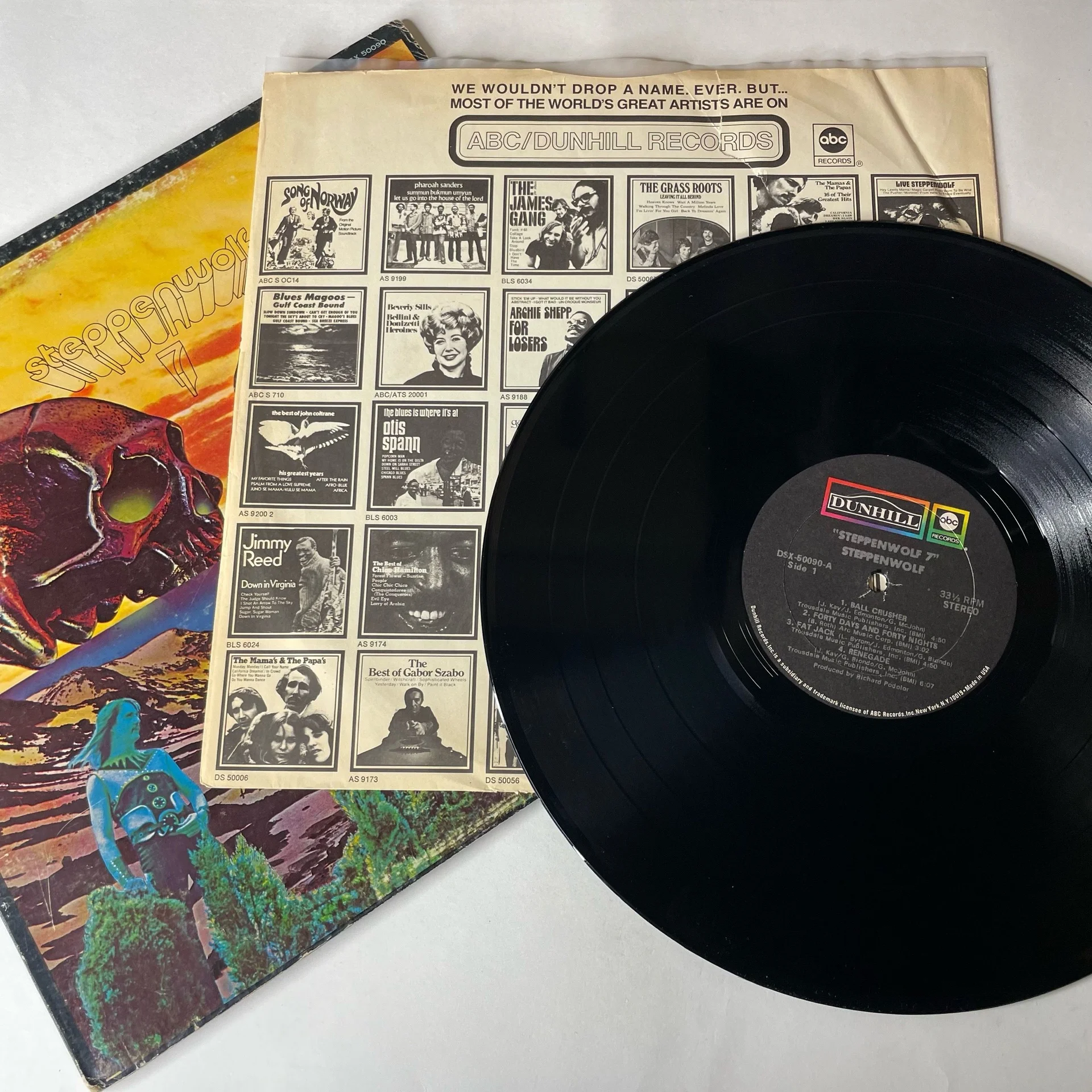 Винтажная виниловая пластинка LP Steppenwolf 7 (США 1972) - миниатюра 4