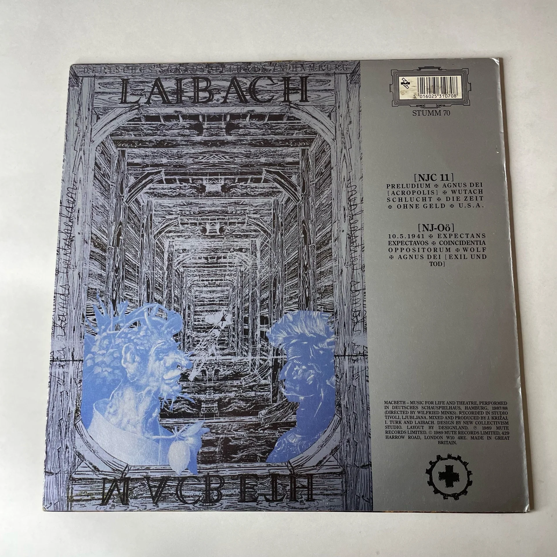 Винтажная виниловая пластинка LP Laibach Macbeth (Англия 1990) - миниатюра 2