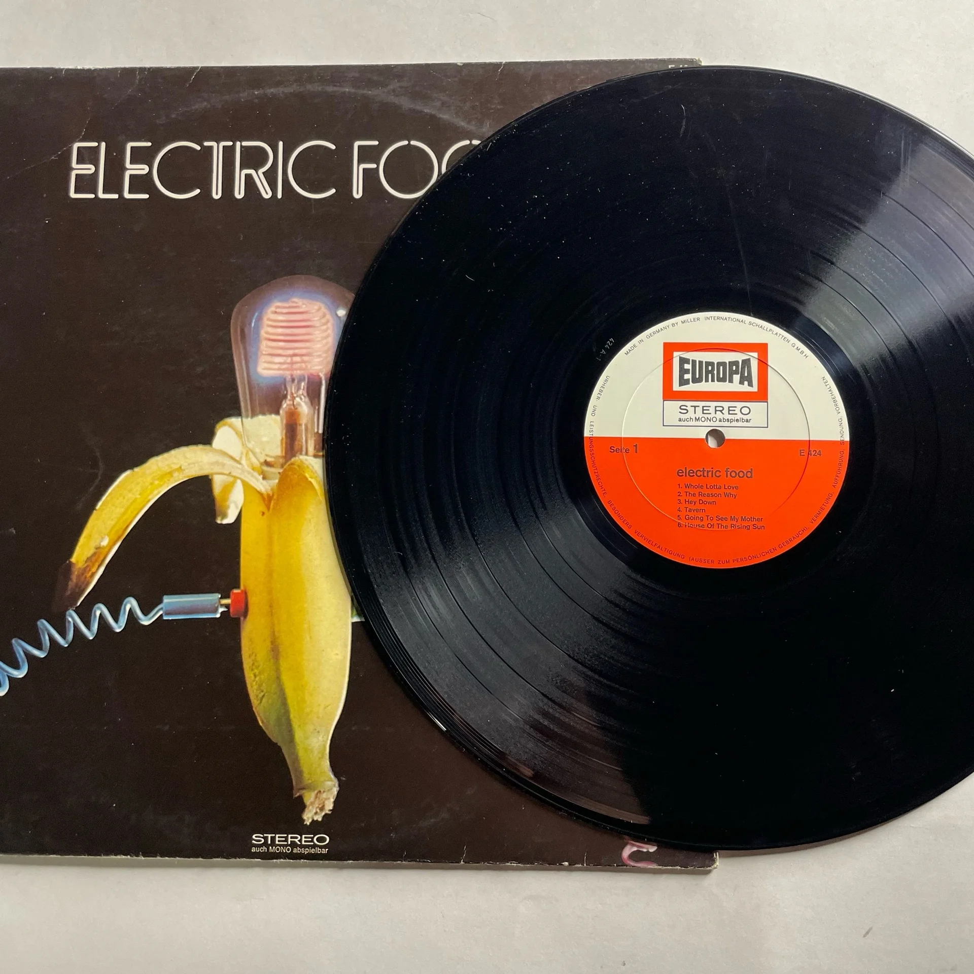 Винтажная виниловая пластинка LP Electric Food (Германия 1970) - миниатюра 3