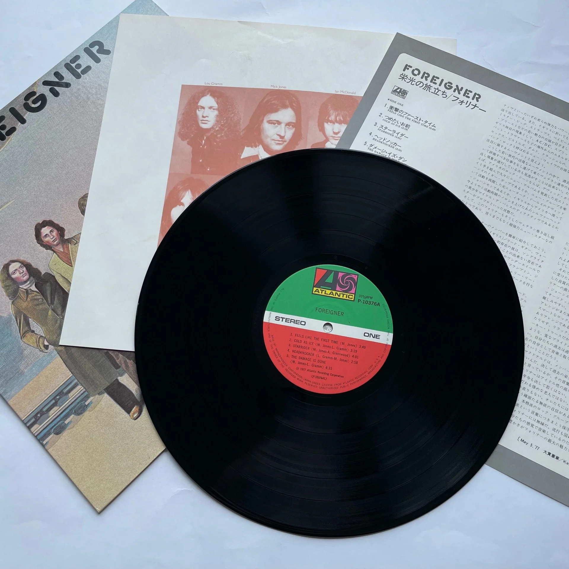 Винтажная виниловая пластинка LP Foreigner (Япония 1977) (Без Оби) I Need You