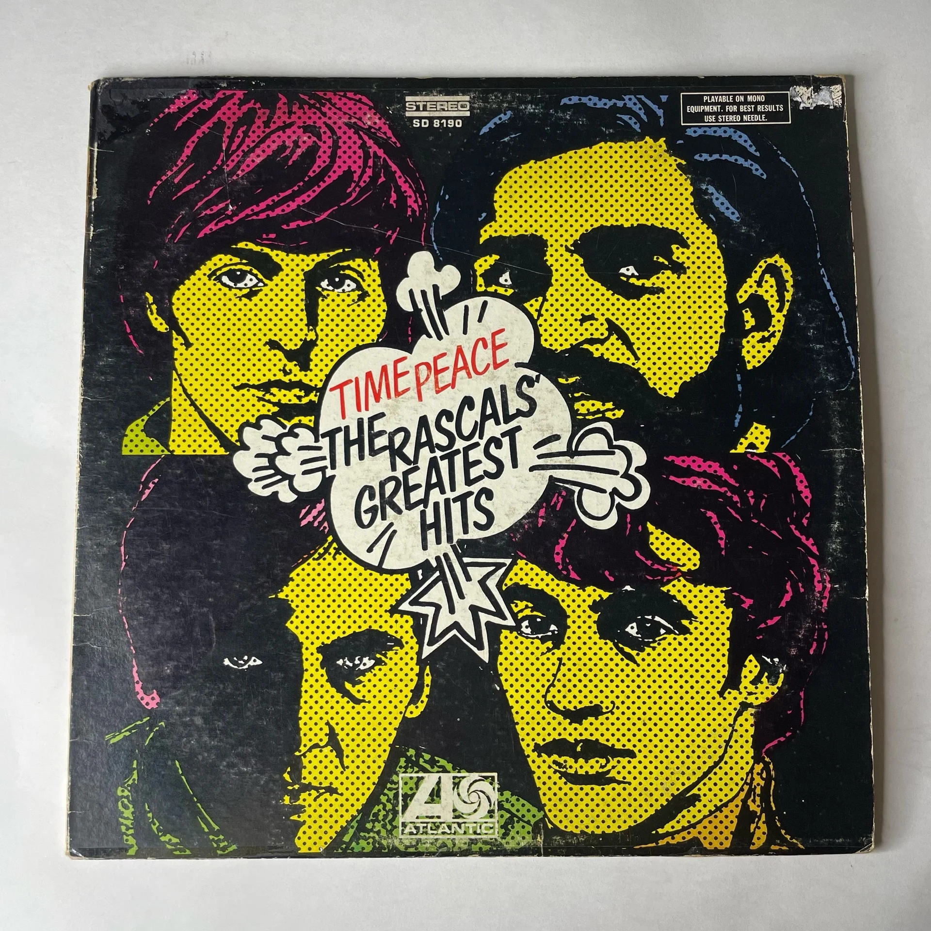 Винтажная виниловая пластинка LP The Rascals Time Peace The Rascals Greatest Hits (Канада 1975)