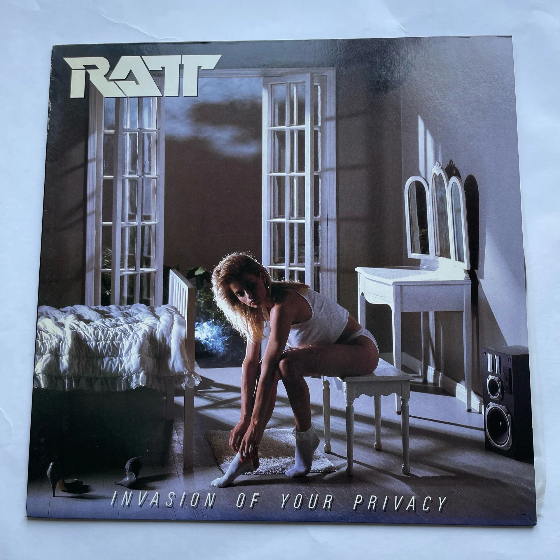 Винтажная виниловая пластинка LP Ratt Invasion Of Your Privacy (Япония 1985) (Без Оби)