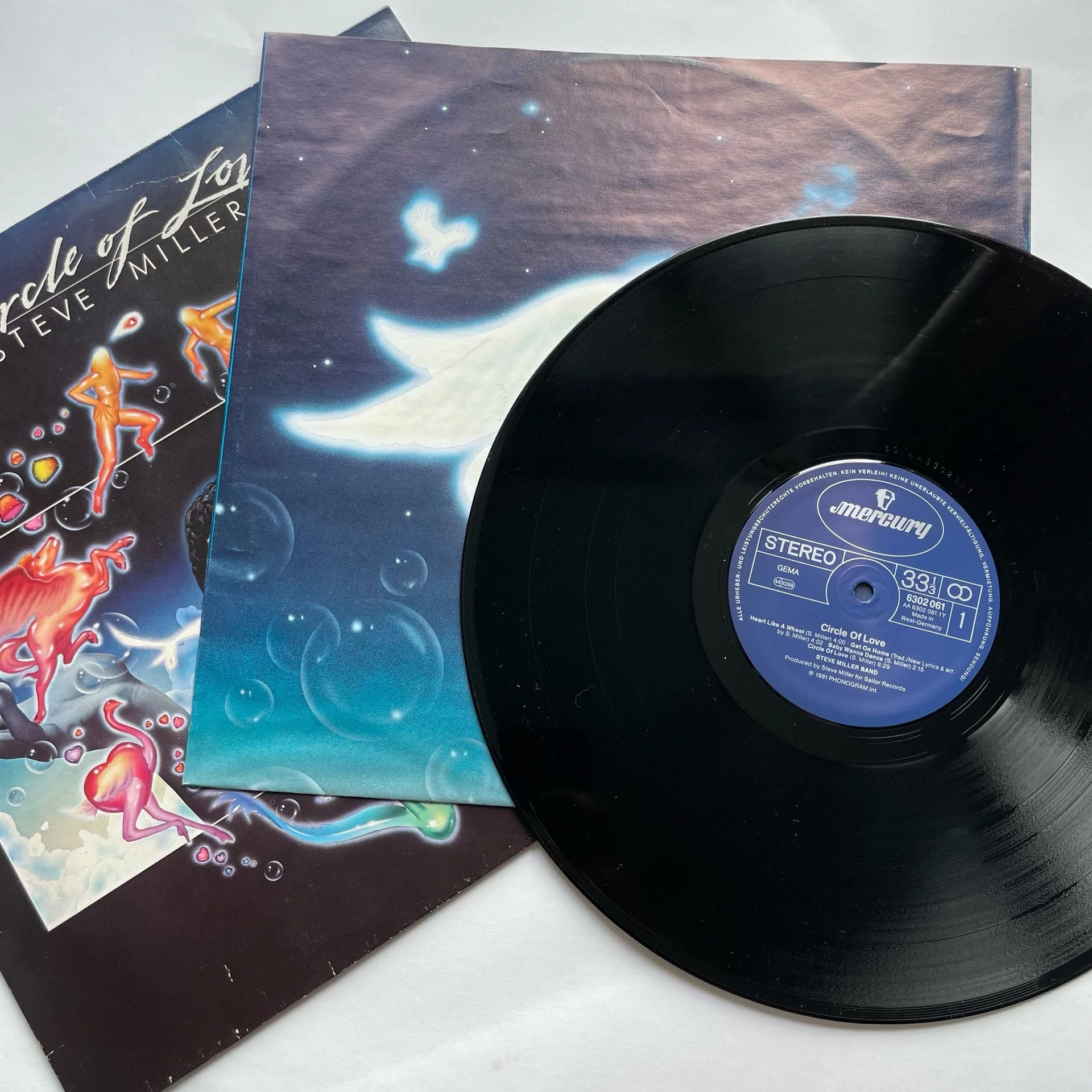Винтажная виниловая пластинка LP The Steve Miller Band Circle Of Love (Германия 1981)