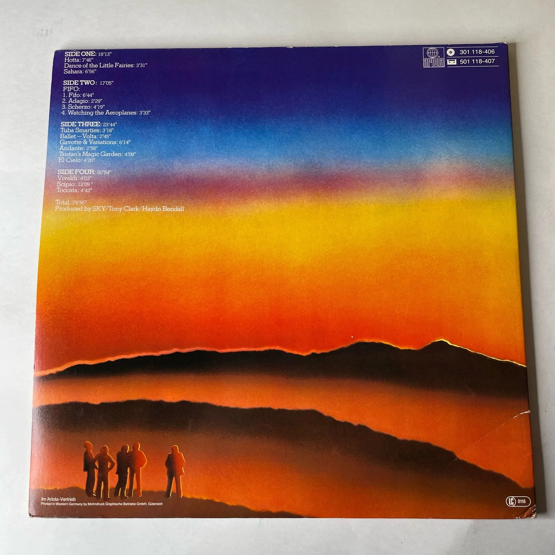 Винтажная виниловая пластинка LP Sky 2 (Германия 1980) - миниатюра 3