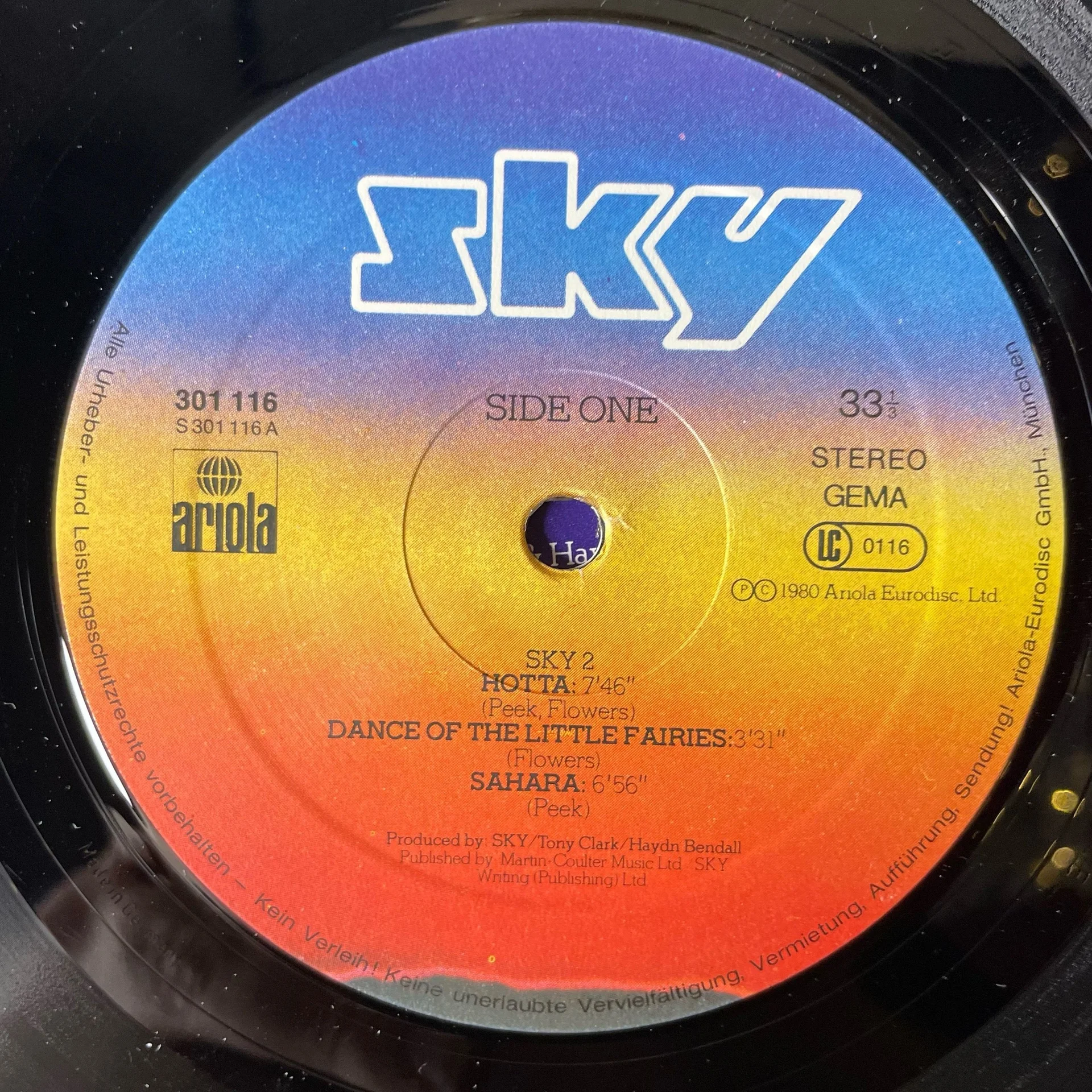 Винтажная виниловая пластинка LP Sky 2 (Германия 1980) - миниатюра 6
