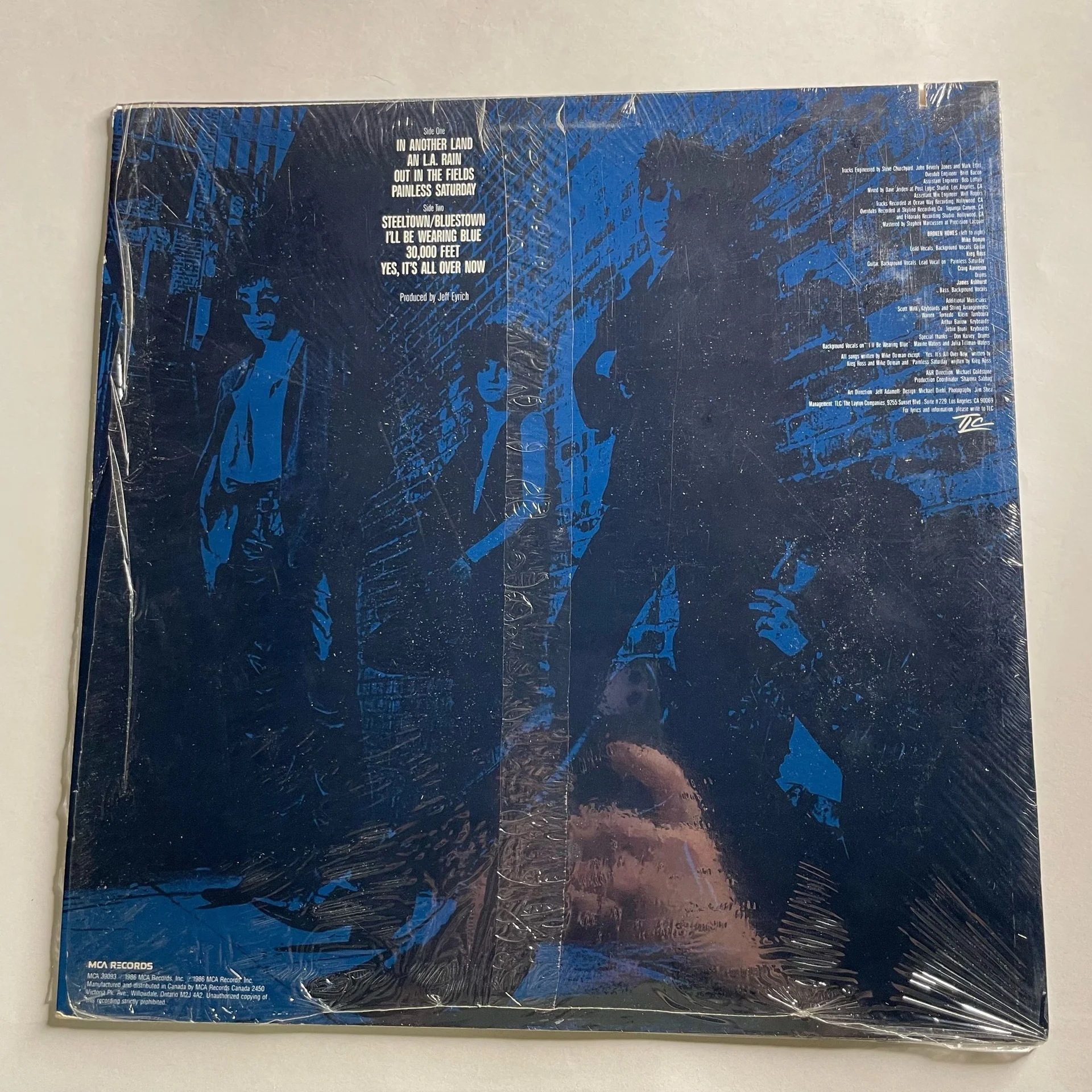 Винтажная виниловая пластинка LP Broken Homes (Канада 1986) - миниатюра 2