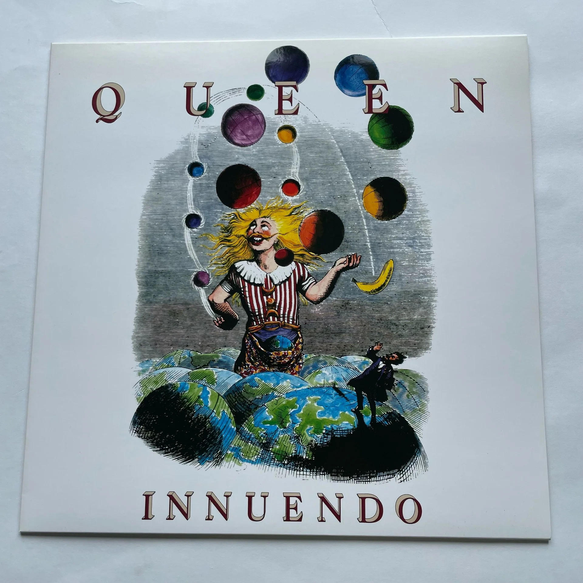 Винтажная виниловая пластинка LP Queen Innuendo The Show Must Go On (Европейский Союз 2009)