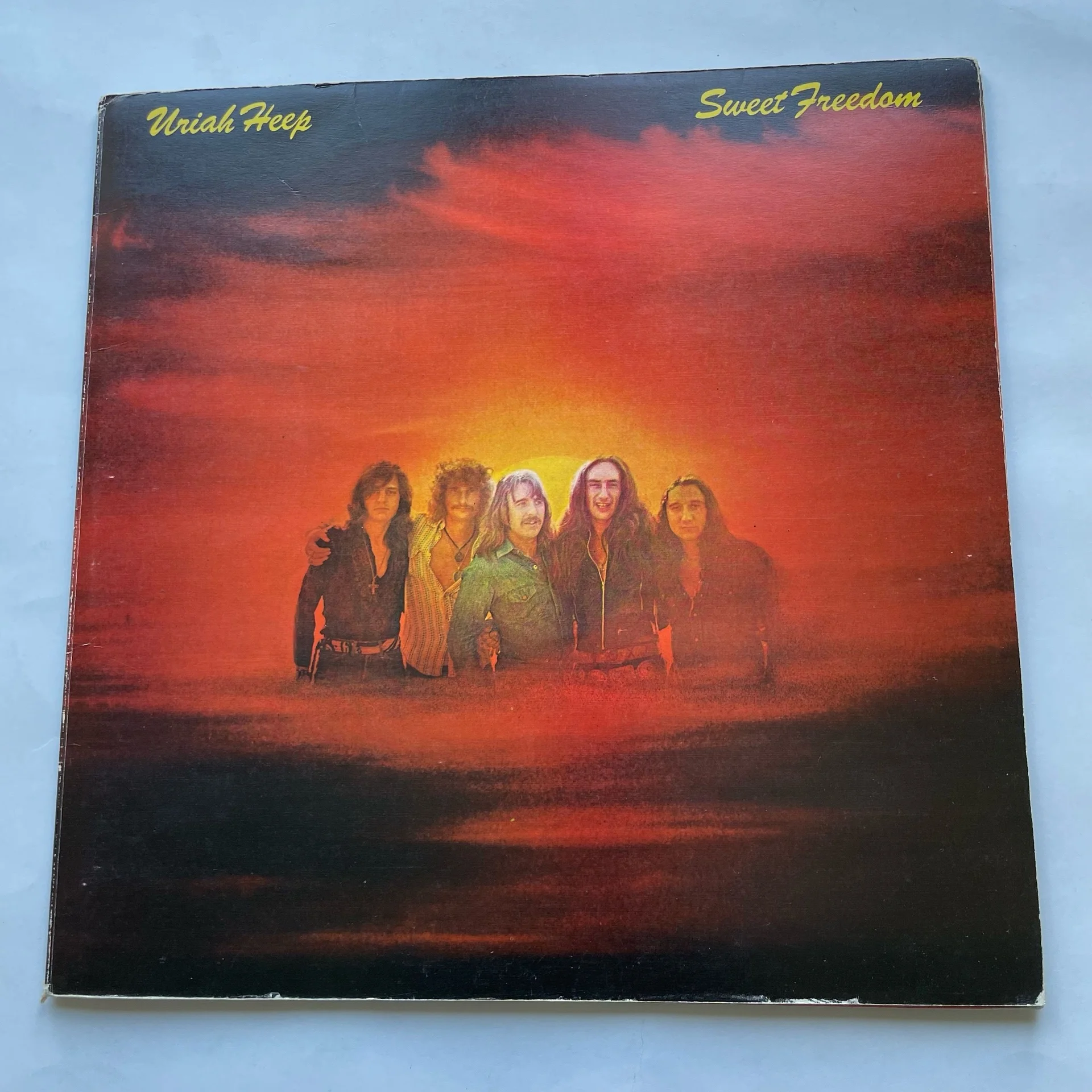 Винтажная виниловая пластинка LP Uriah Heep Sweet Freedom (Англия 1973) Island Records