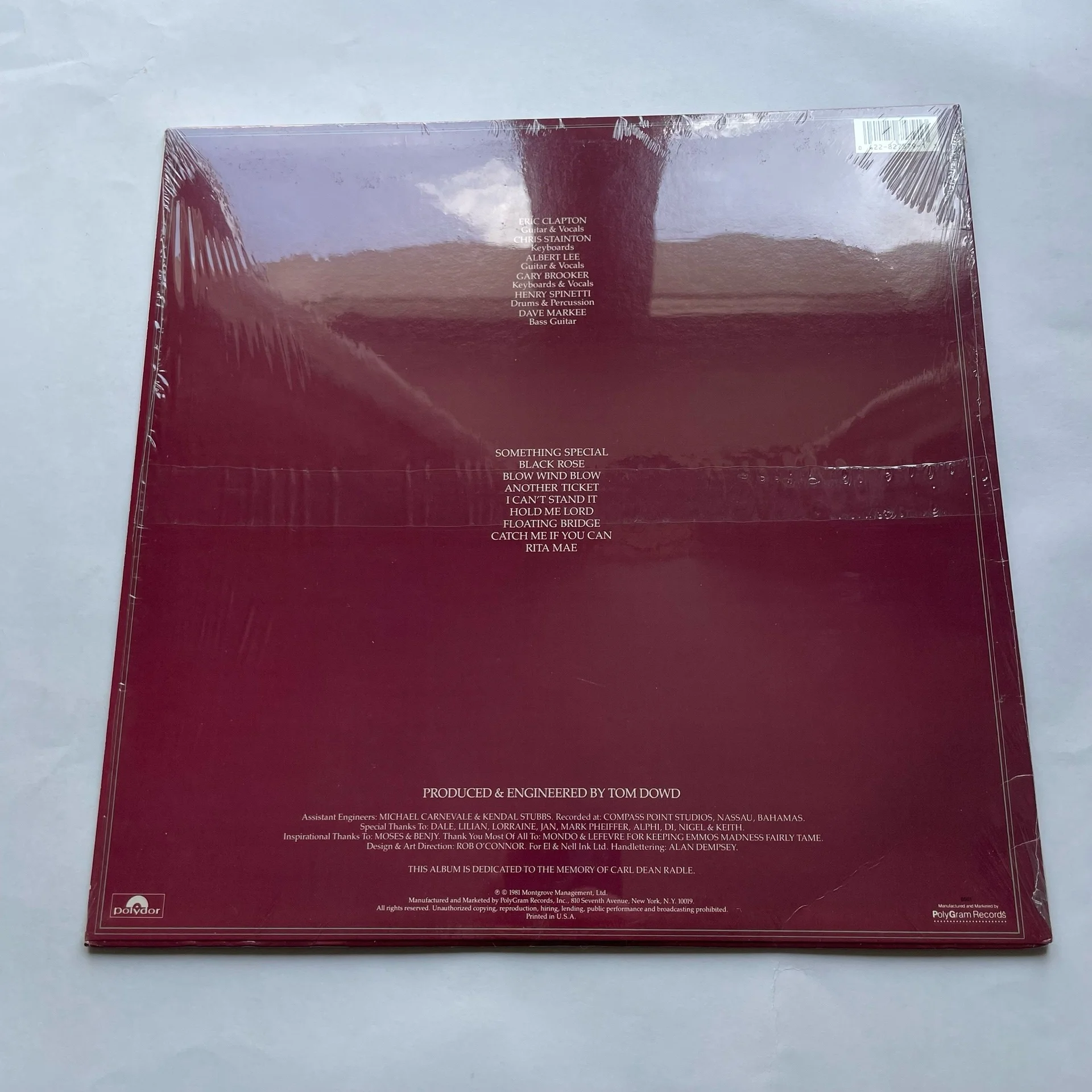 Винтажная виниловая пластинка LP Eric Clapton Another Ticket (США 1984) - миниатюра 2