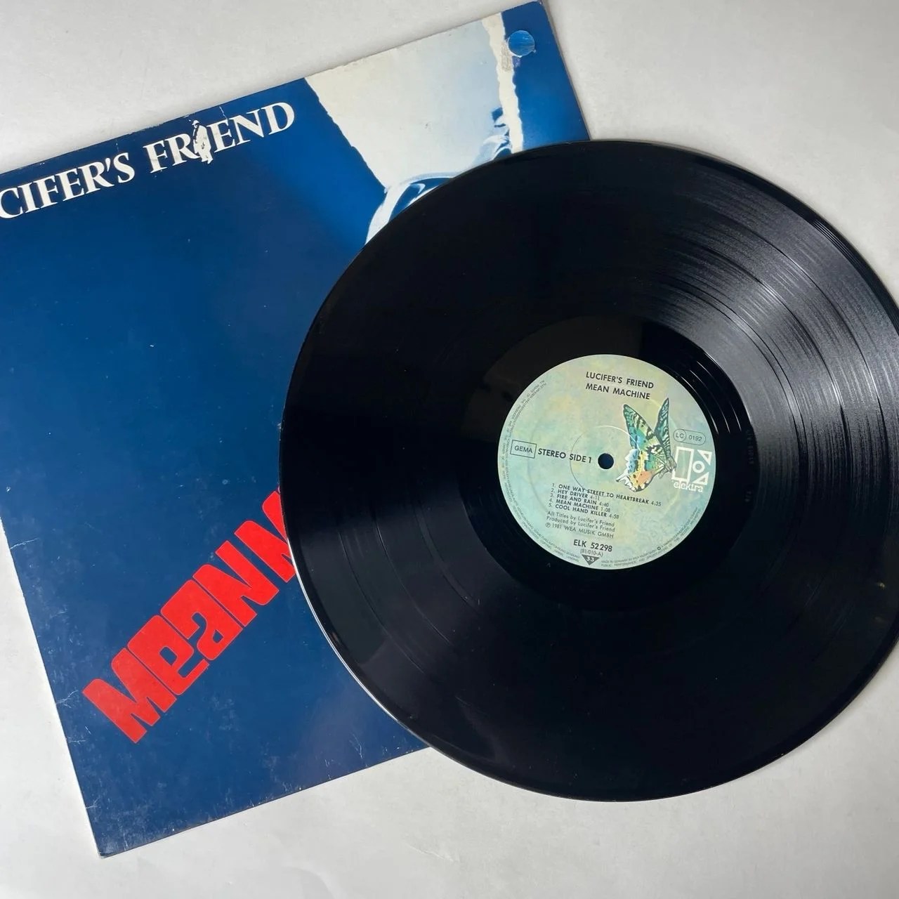 Винтажная виниловая пластинка LP Lucifer's Friend Mean Machine (Германия 1981) - миниатюра 3