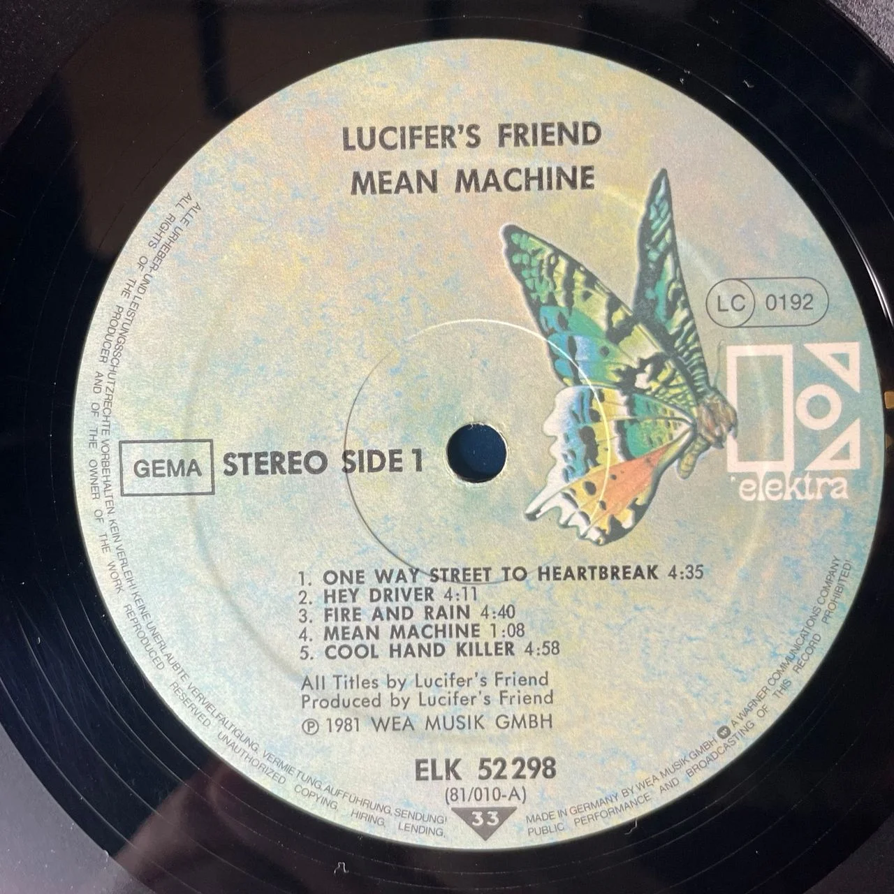 Винтажная виниловая пластинка LP Lucifer's Friend Mean Machine (Германия 1981) - миниатюра 4