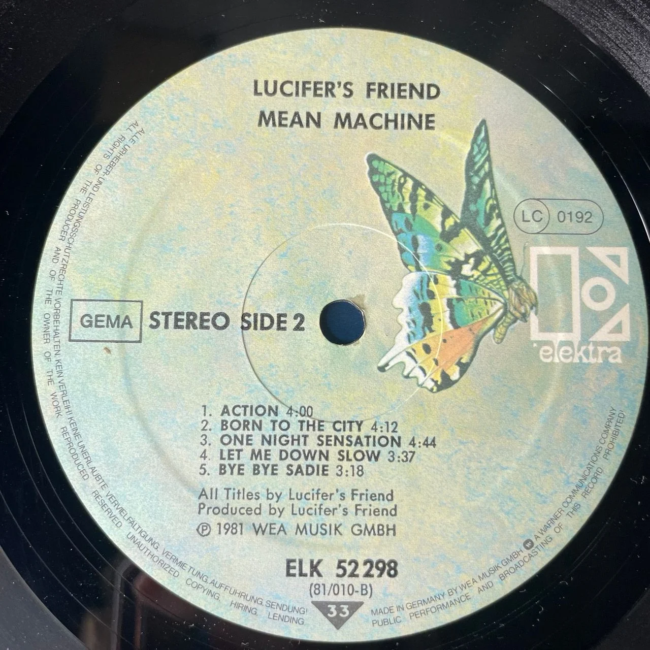 Винтажная виниловая пластинка LP Lucifer's Friend Mean Machine (Германия 1981) - миниатюра 5