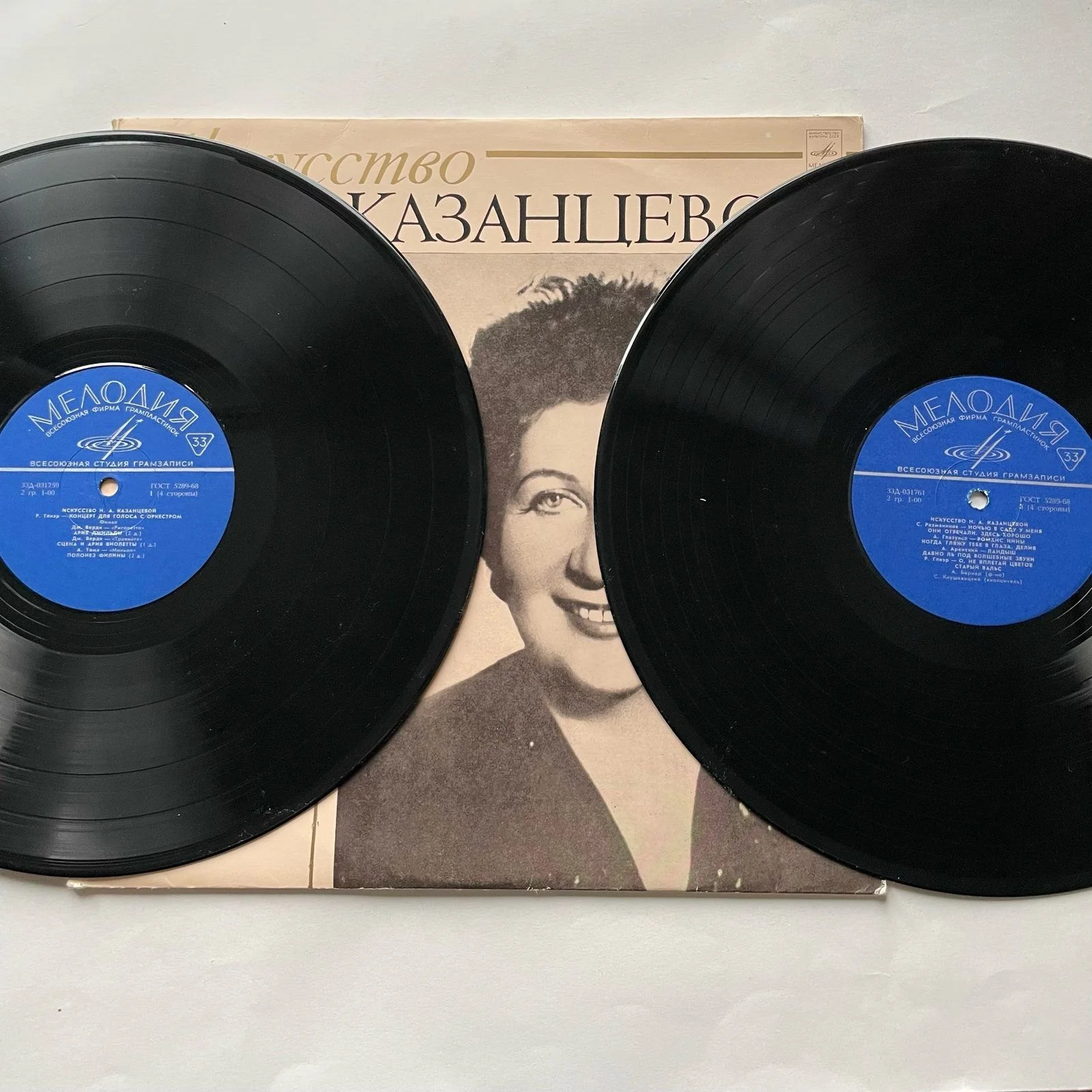 Винтажная виниловая пластинка LP Надежда Казанцева, Искусство Н.А.Казанцевой (СССР 1972) - миниатюра 4