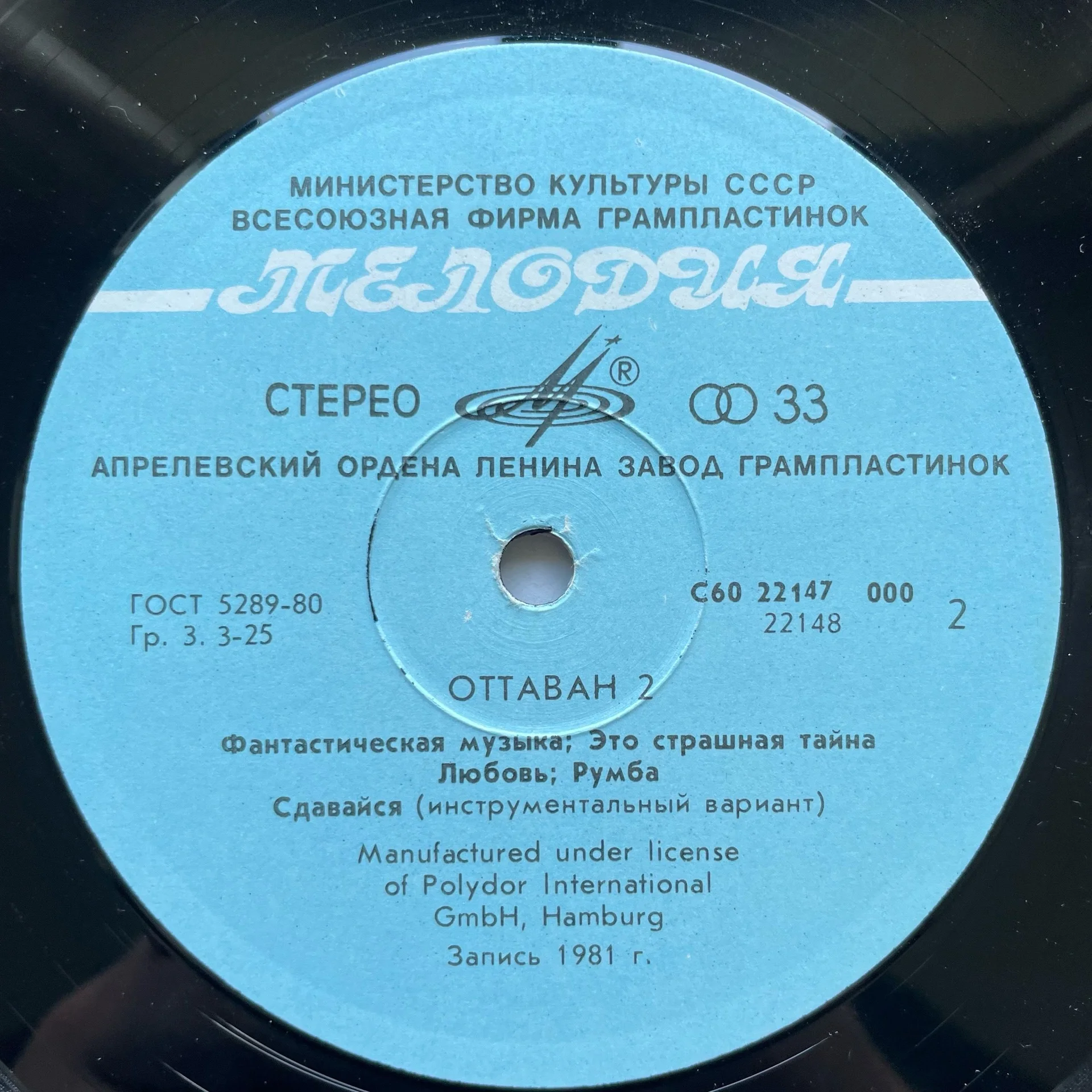 Винтажная виниловая пластинка LP Ottawan Оттаван 2 (СССР 1985) Hands Up - миниатюра 5