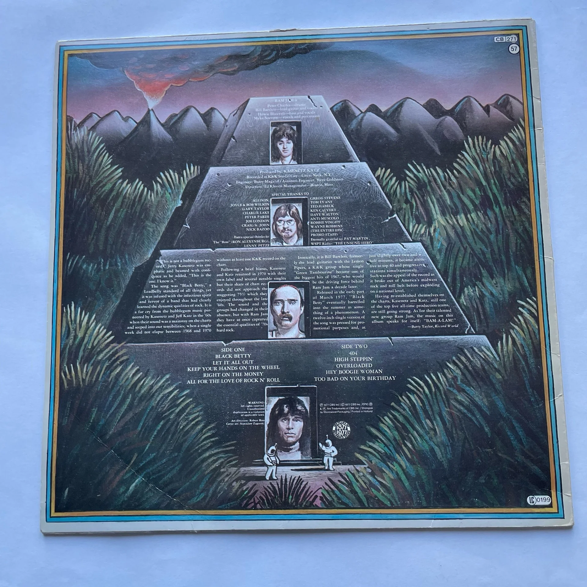 Винтажная виниловая пластинка LP Ram Jam Black Betty (Нидерланды 1977) - миниатюра 2