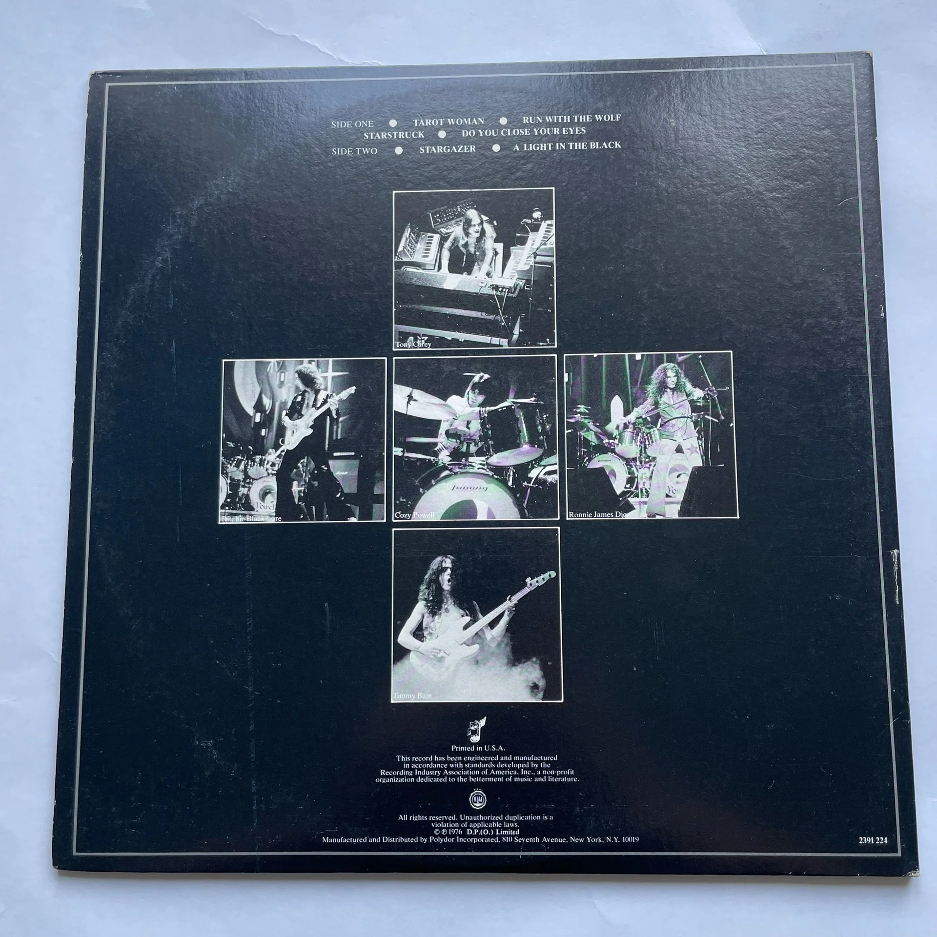 Винтажная виниловая пластинка LP Rainbow Rising (США 1976) - миниатюра 3