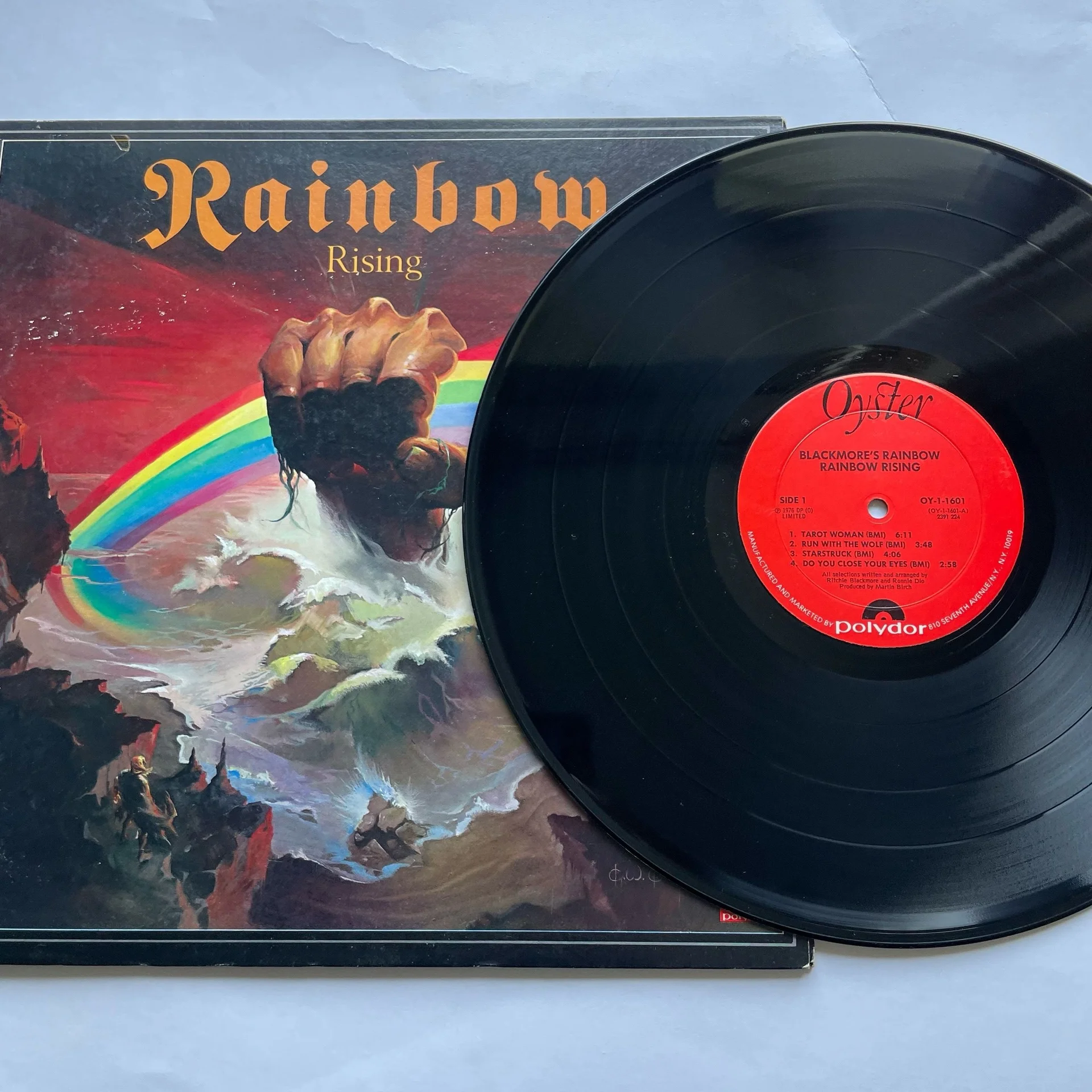 Винтажная виниловая пластинка LP Rainbow Rising (США 1976) - миниатюра 4