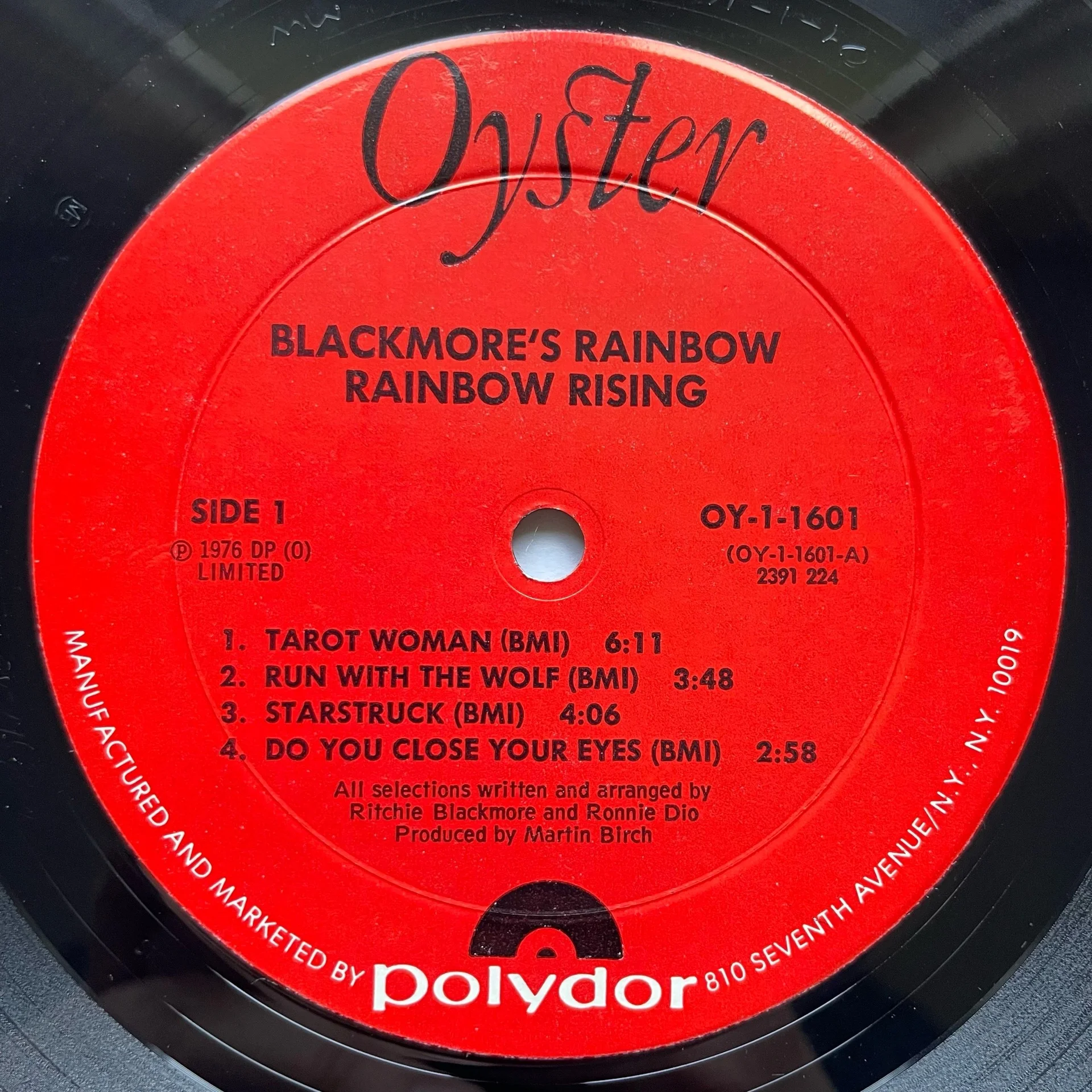 Винтажная виниловая пластинка LP Rainbow Rising (США 1976) - миниатюра 5