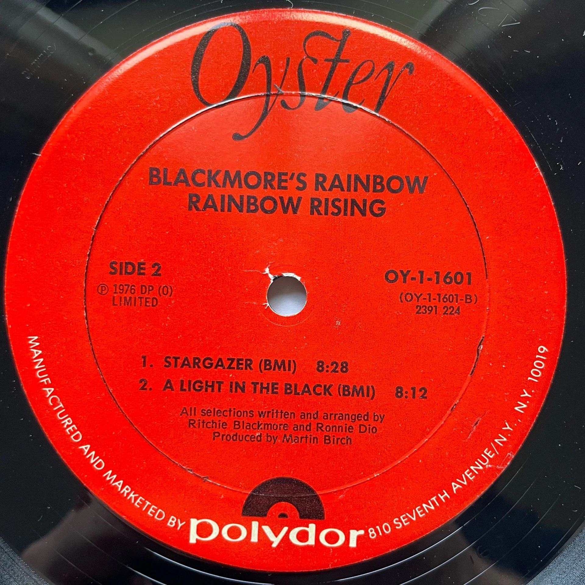 Винтажная виниловая пластинка LP Rainbow Rising (США 1976) - миниатюра 6