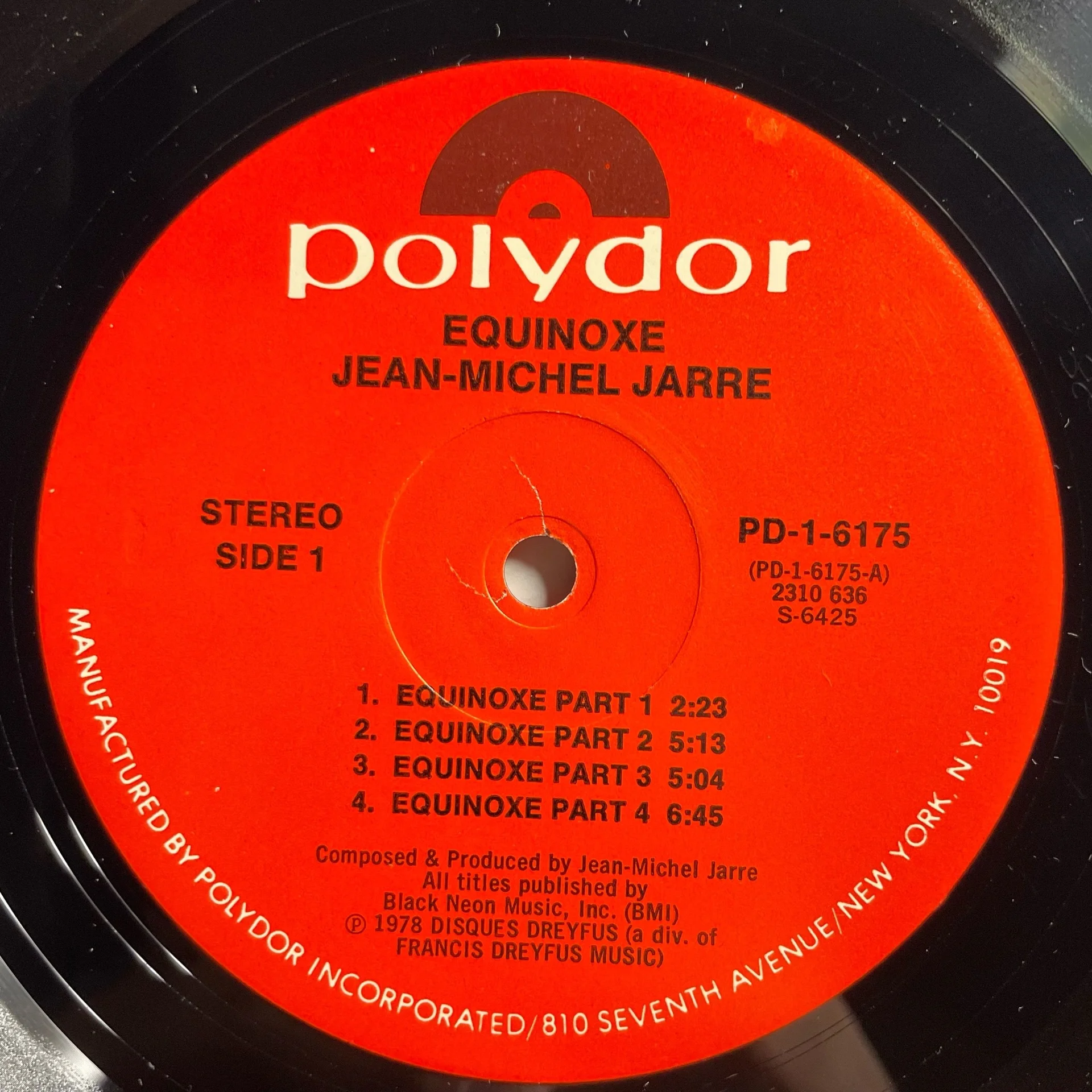 Винтажная виниловая пластинка LP Jean Michel Jarre Equinoxe (США 1978) - миниатюра 4