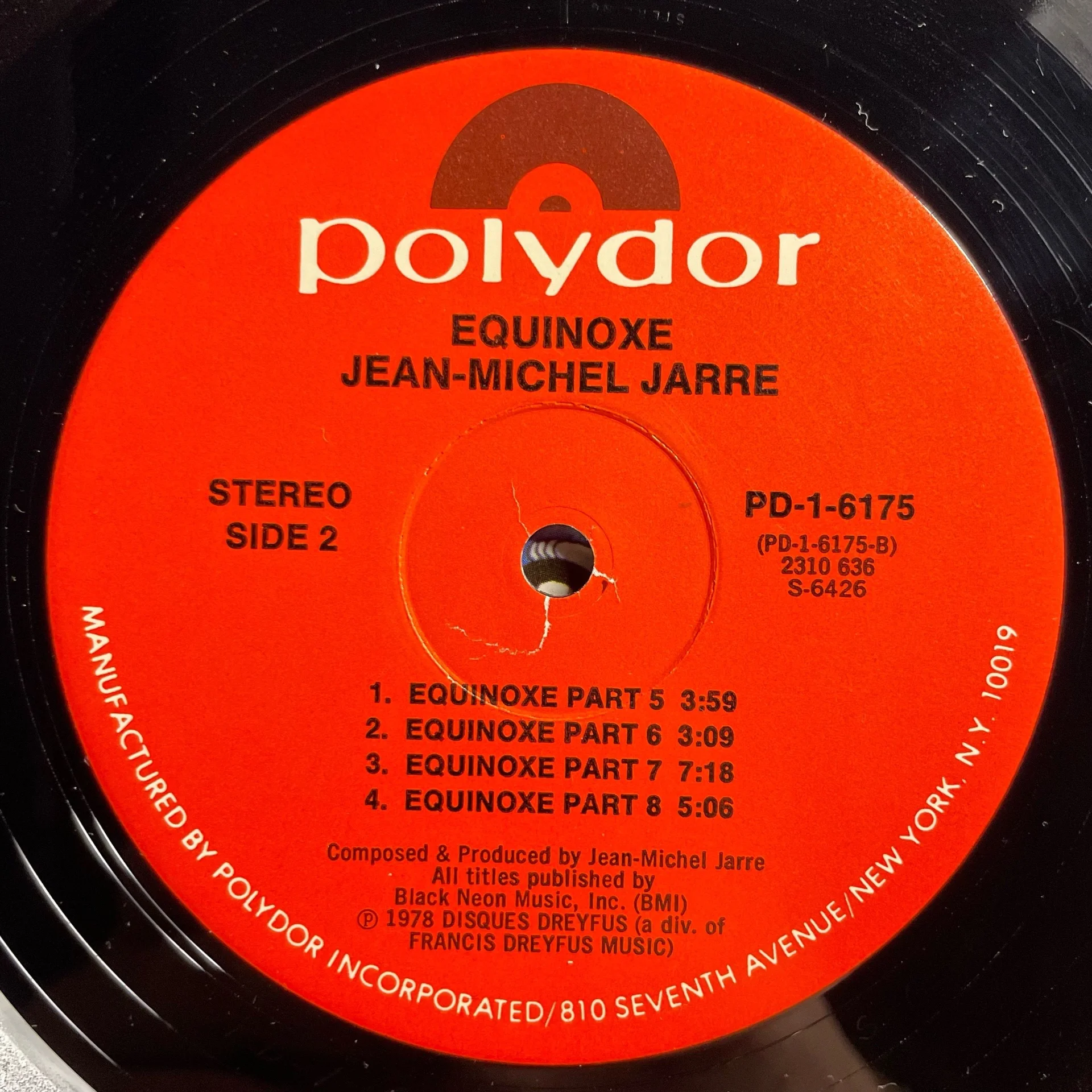 Винтажная виниловая пластинка LP Jean Michel Jarre Equinoxe (США 1978) - миниатюра 5