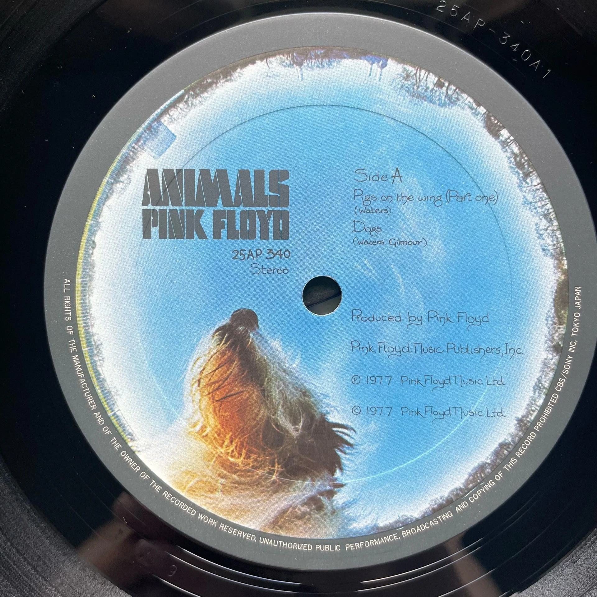 Винтажная виниловая пластинка LP Pink Floyd Animals (Япония 1977) (Оби, Стикер) - миниатюра 5